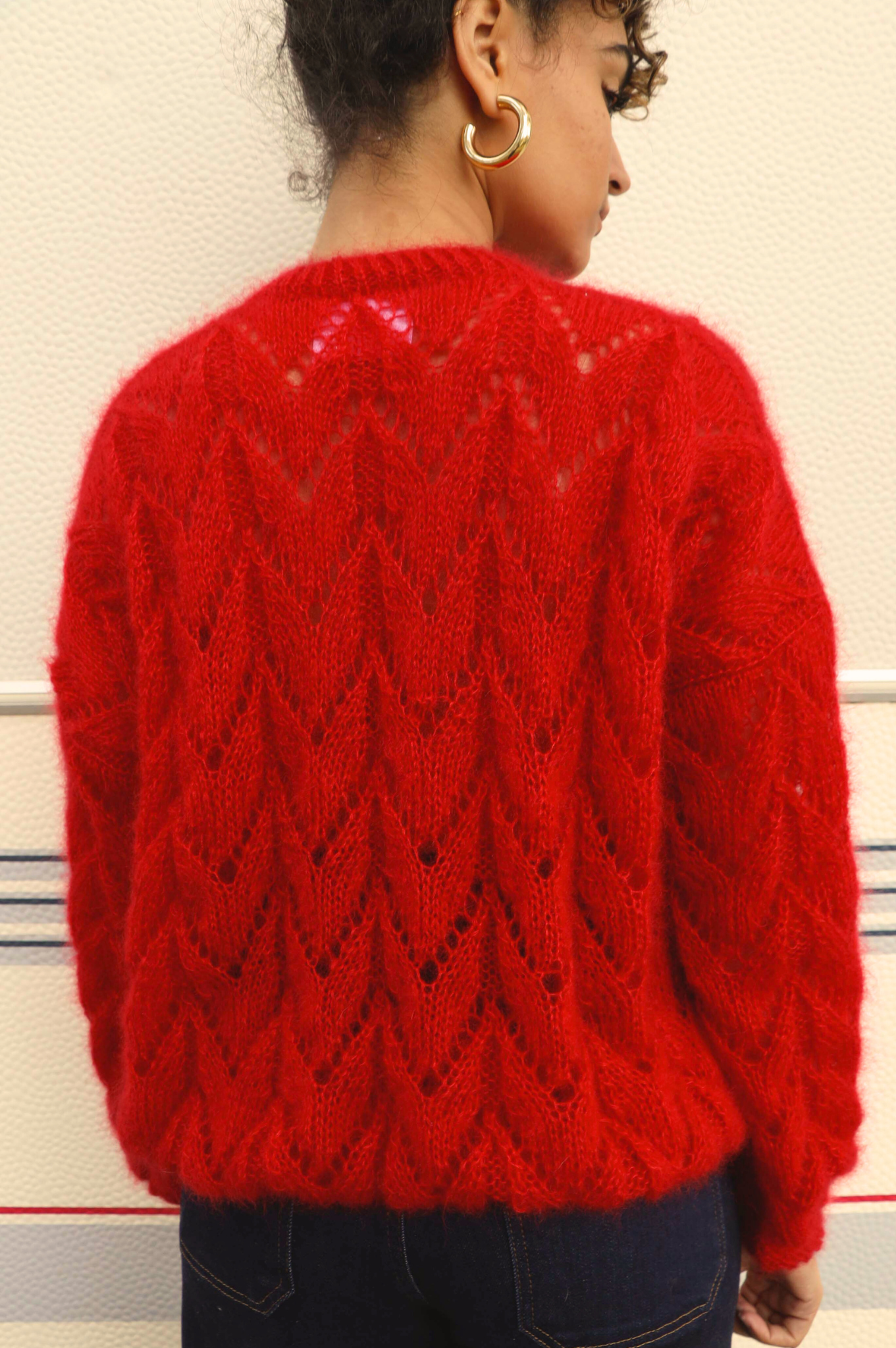 Gilet Claudine rouge