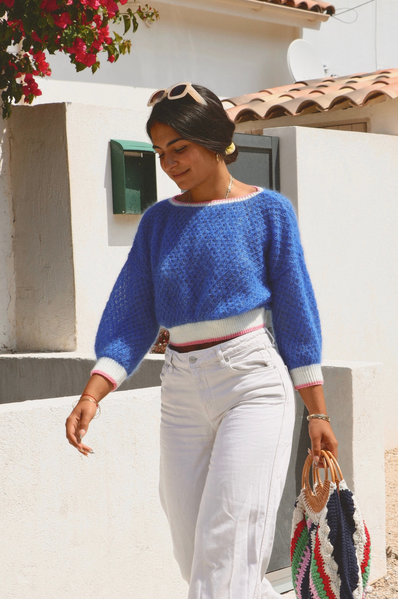 Pull Odette bleu en stock