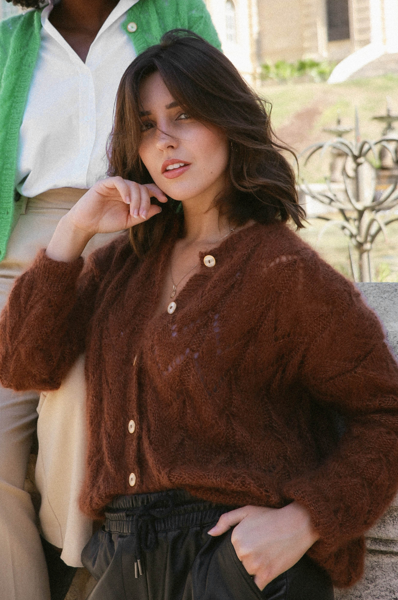 Gilet Claudine marron