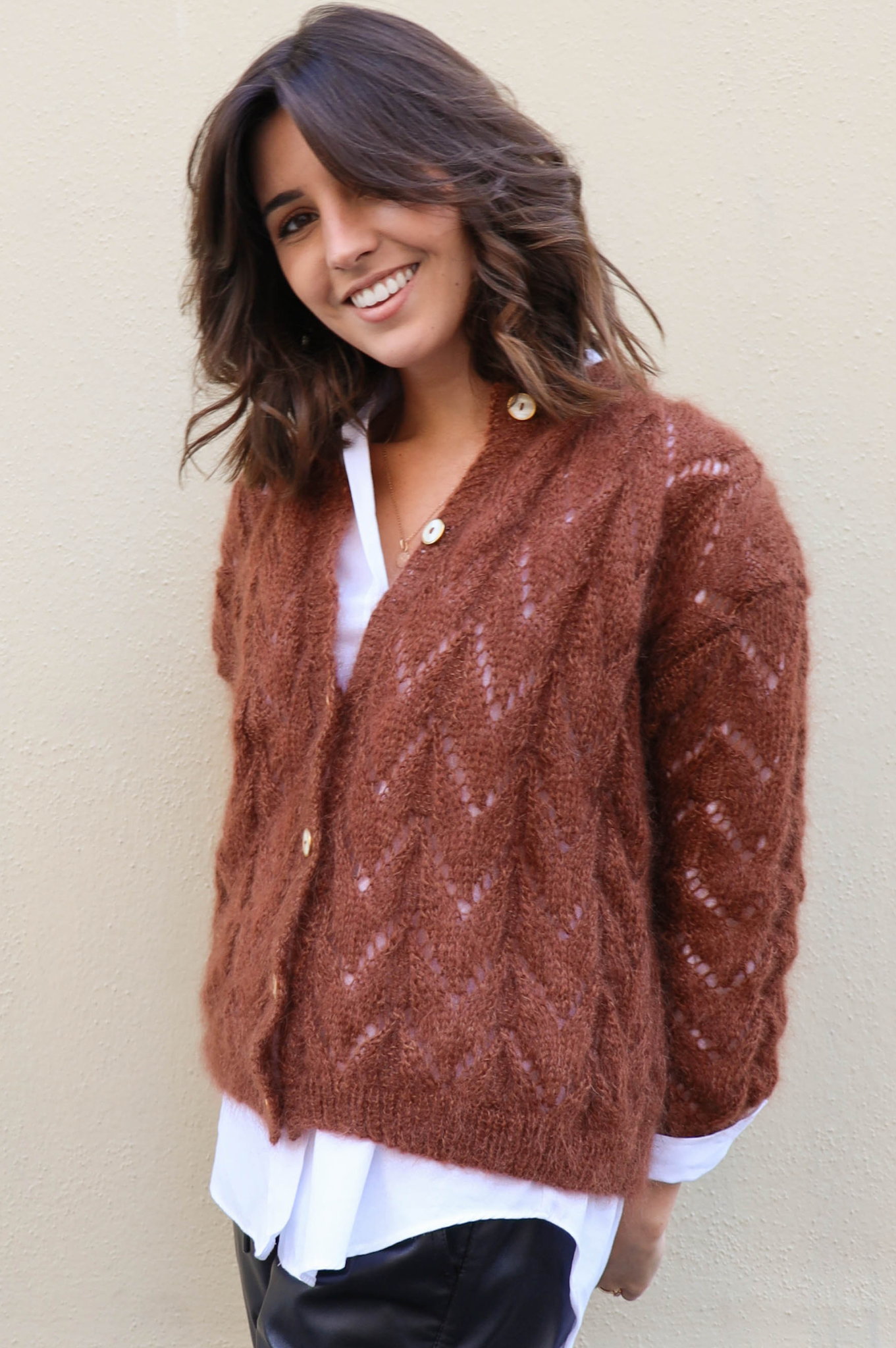 Gilet Claudine marron