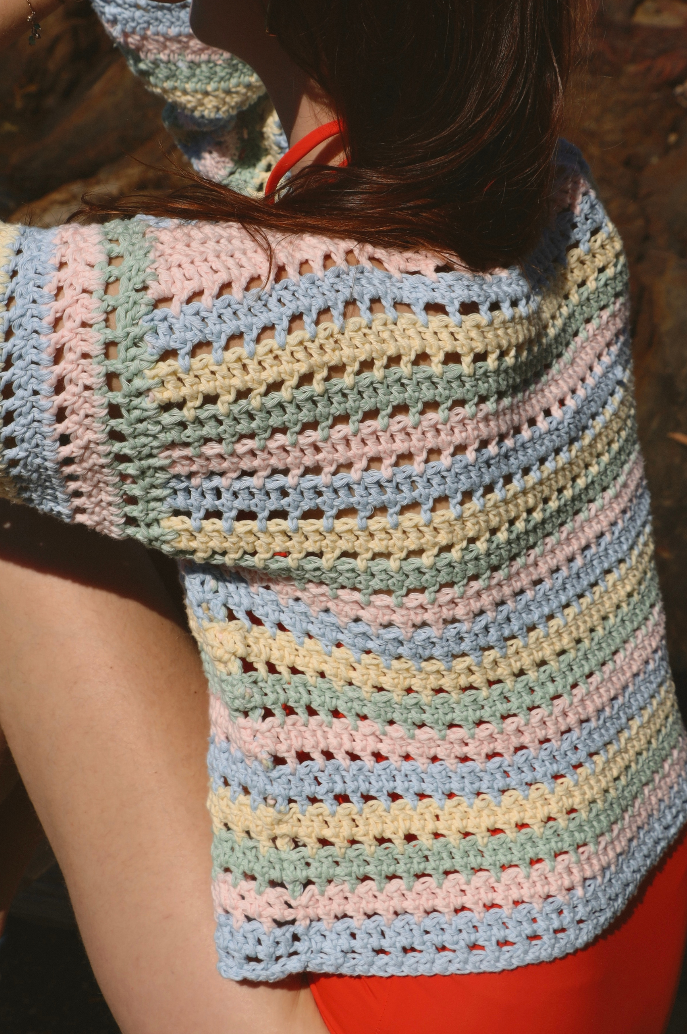 Pull Brigitte rayures pastels