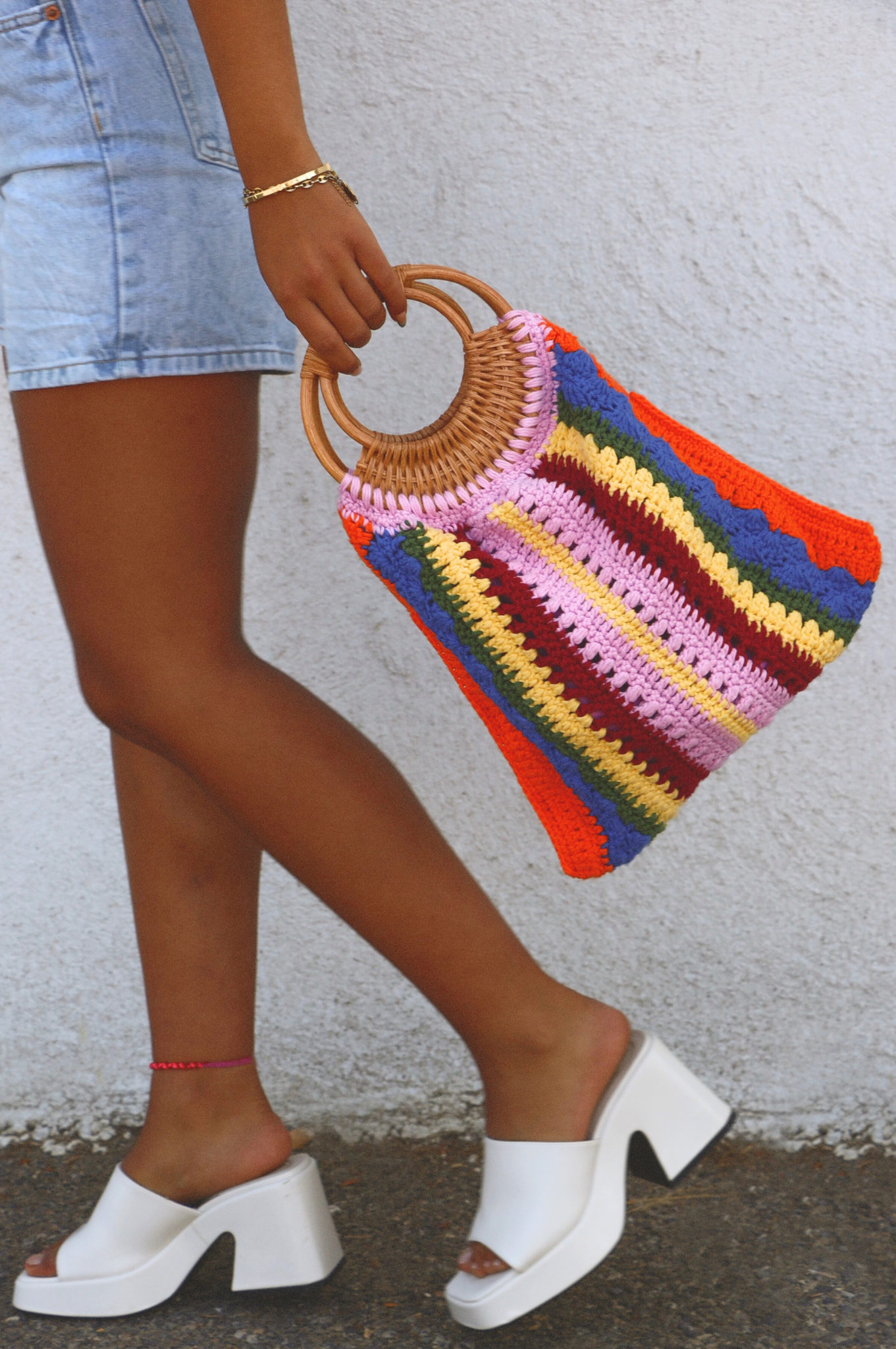 Sac crochet Paulette orange