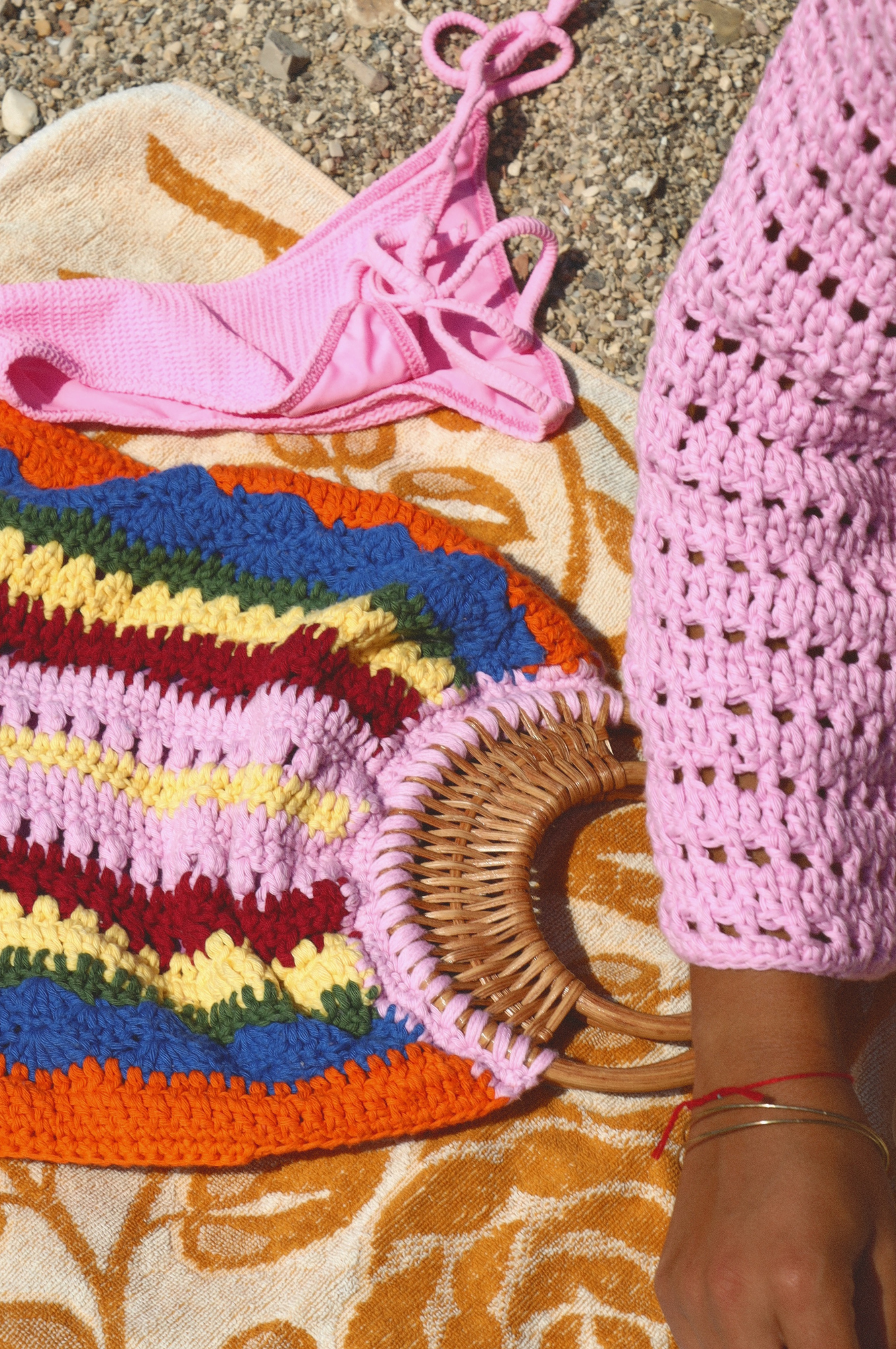 Sac crochet Paulette orange