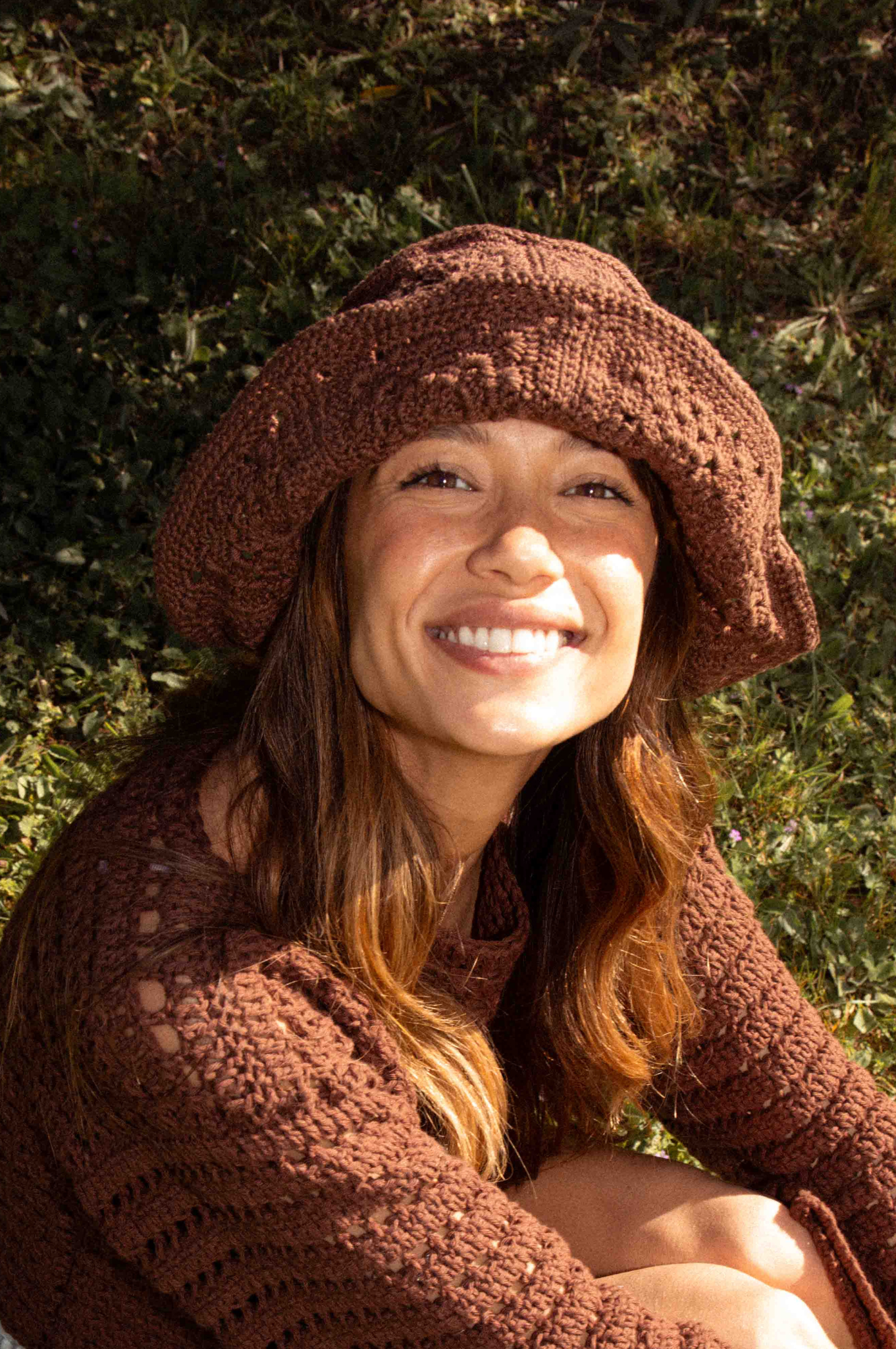 Chapeau Georgette marron