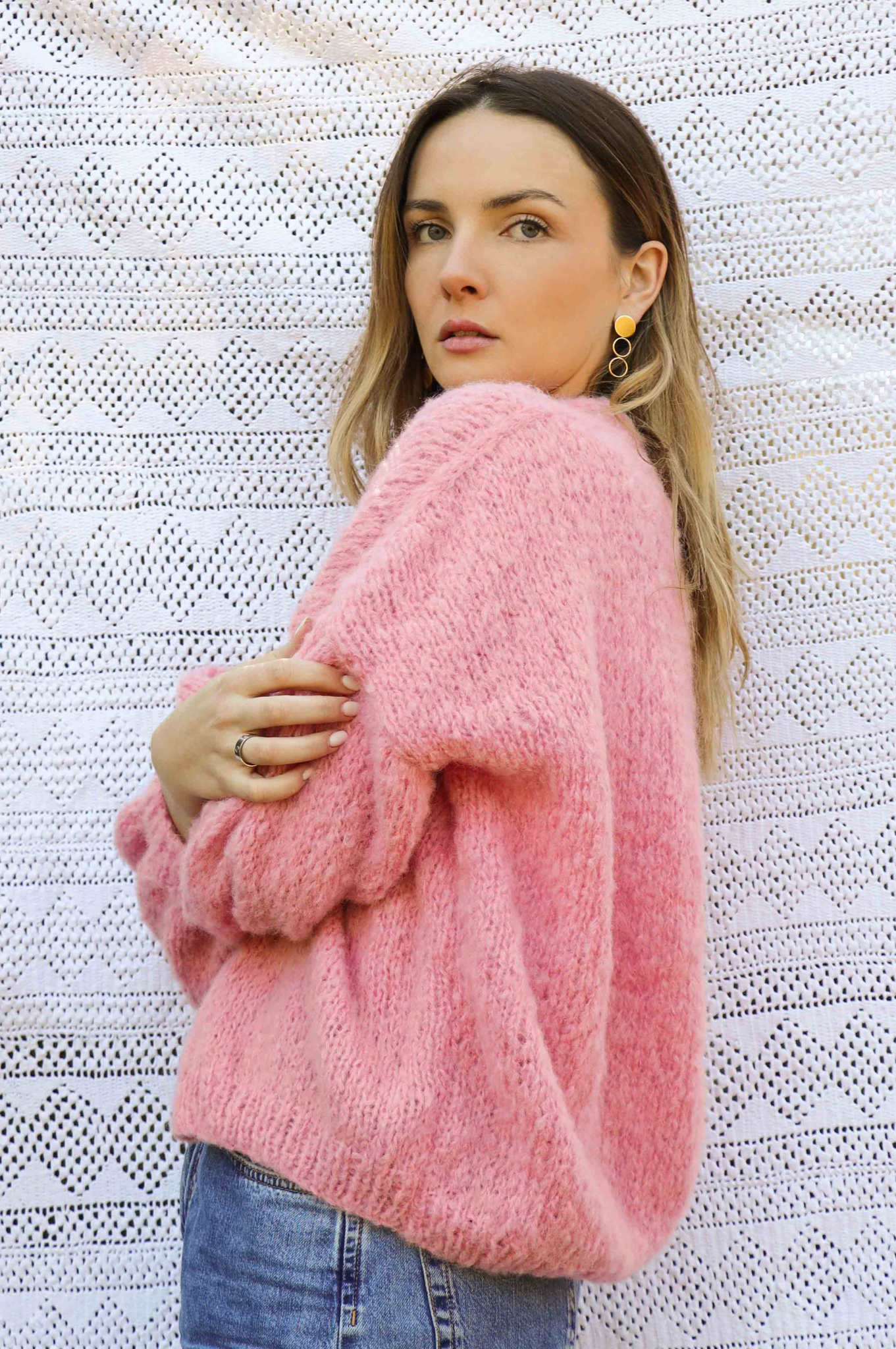 Gilet Anetta rose bonbon