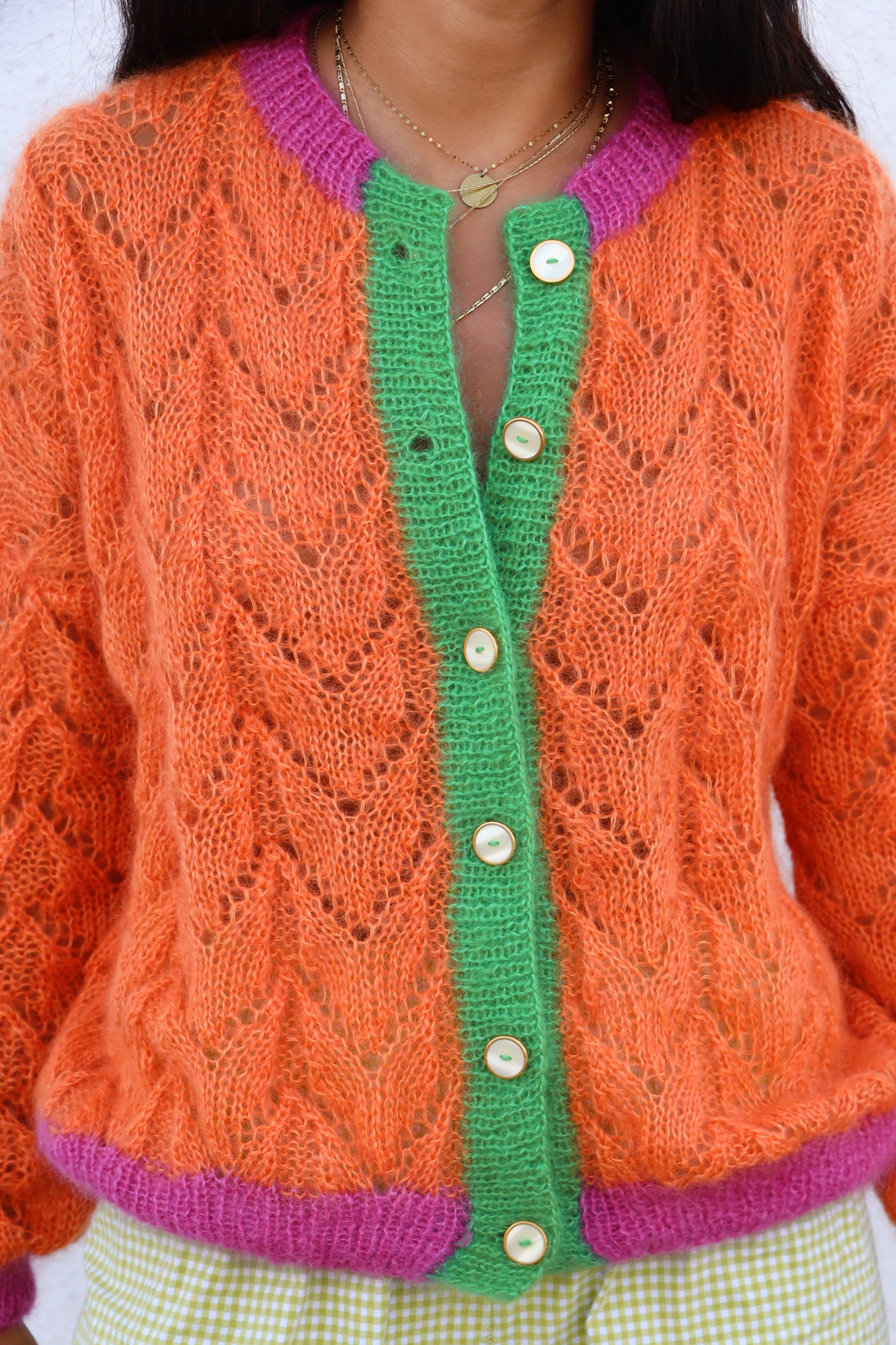 Gilet Claudine orange