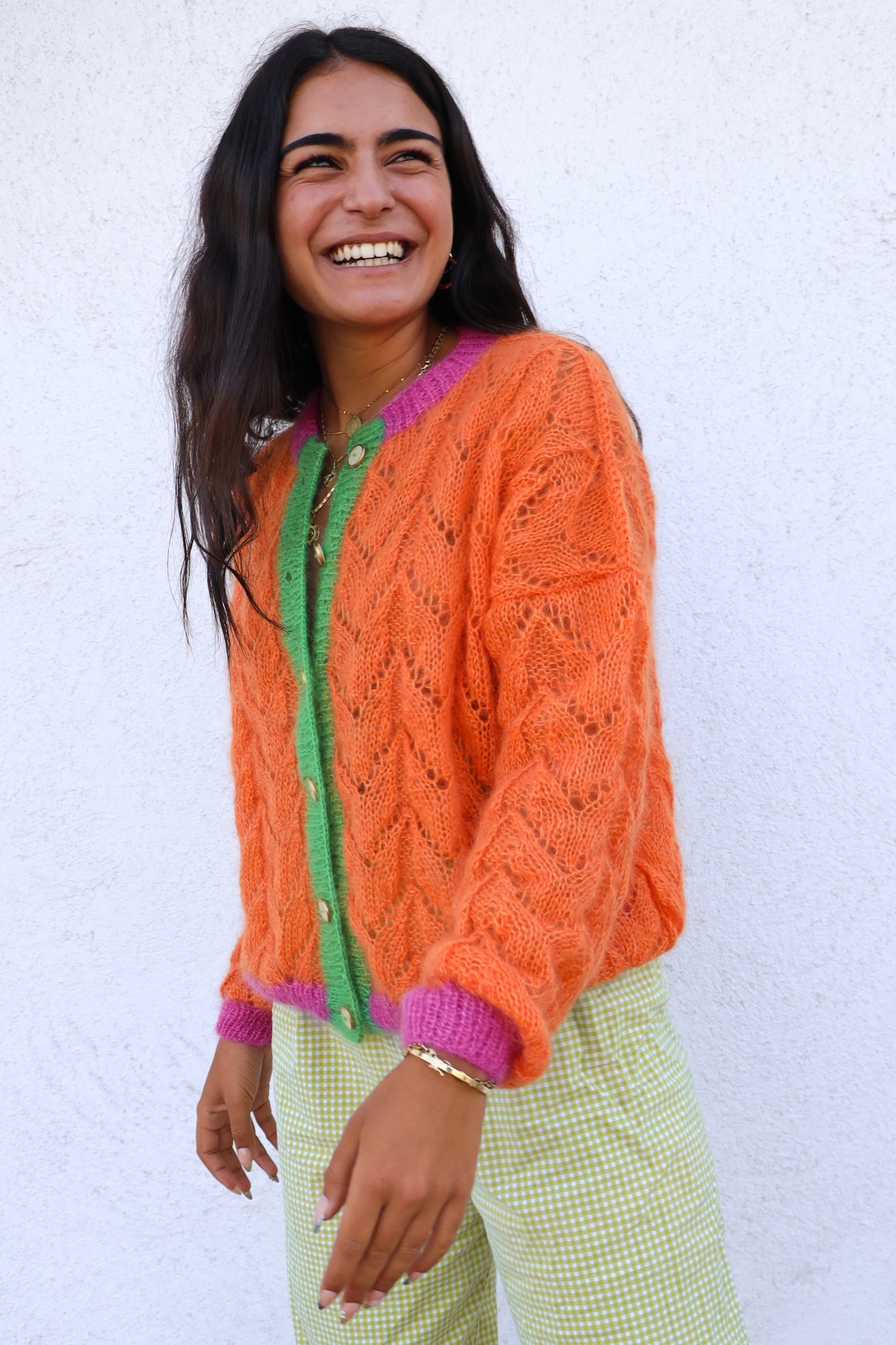 Gilet Claudine orange