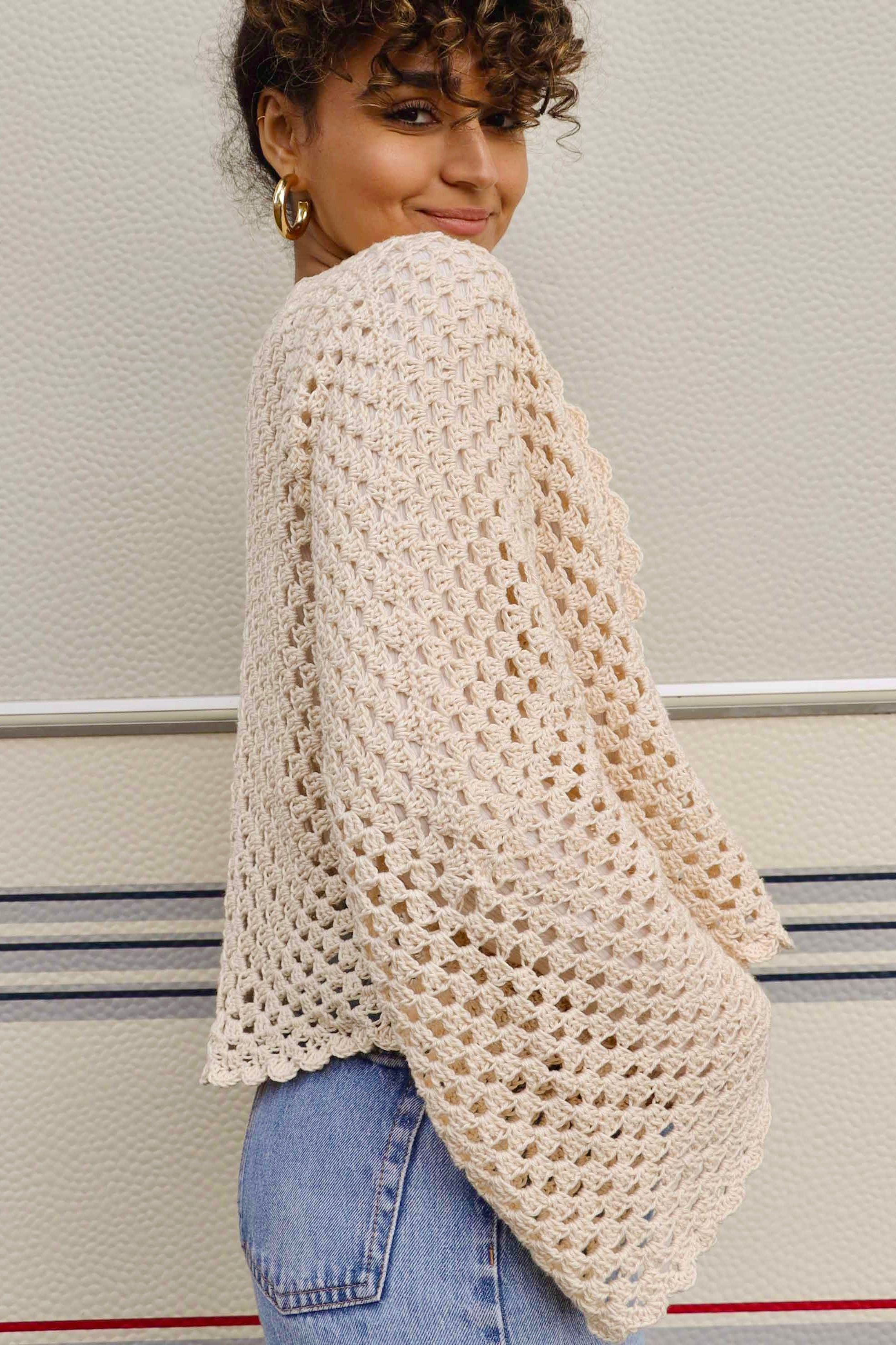 Gilet Denise ecru en stock
