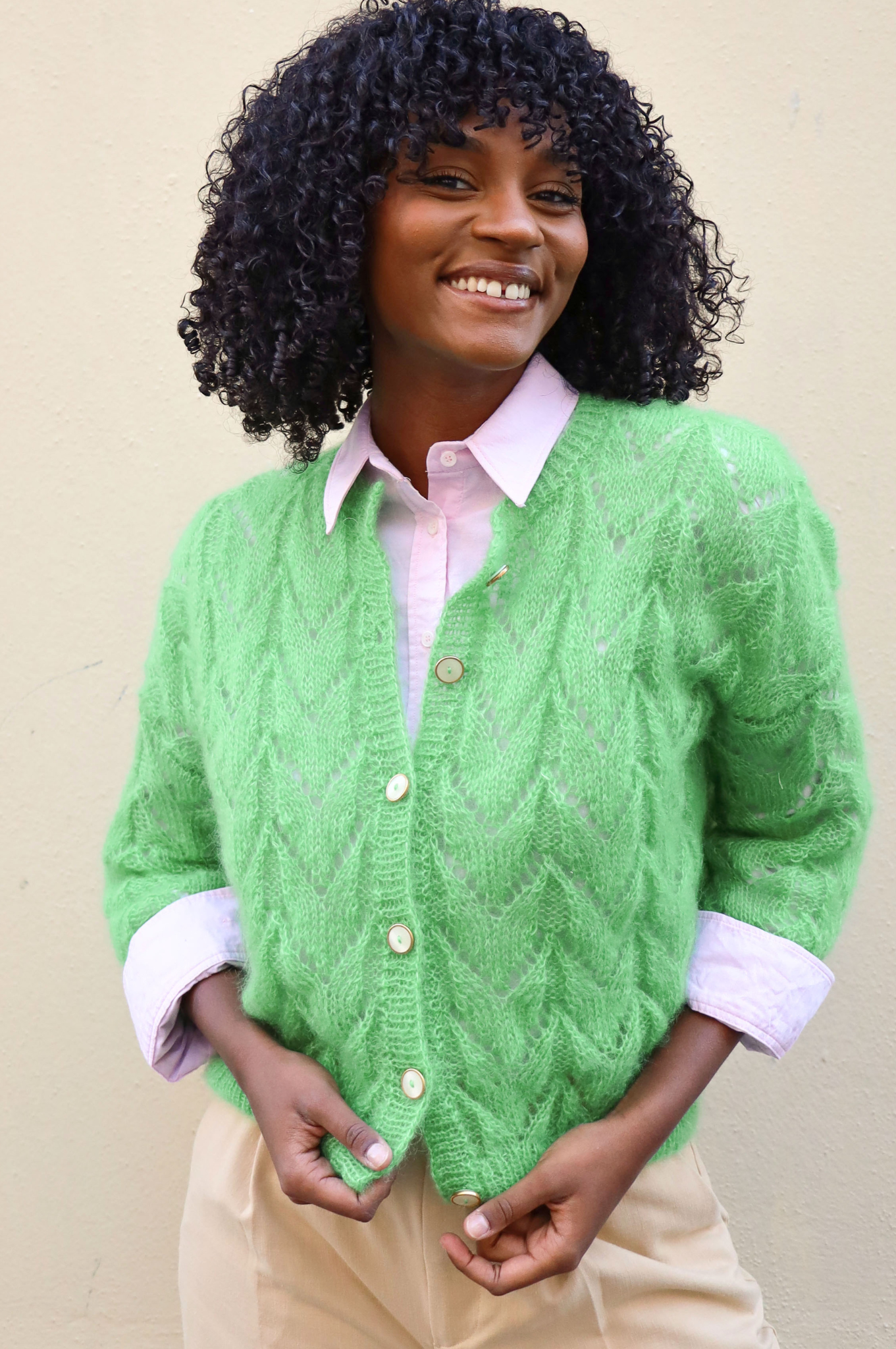Gilet Claudine vert