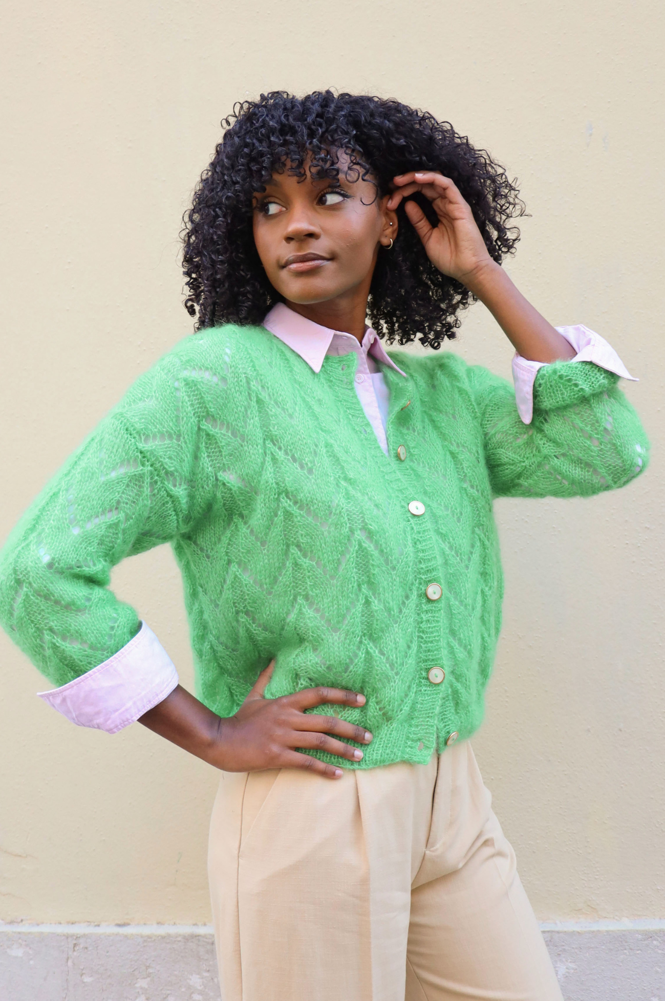Gilet Claudine vert