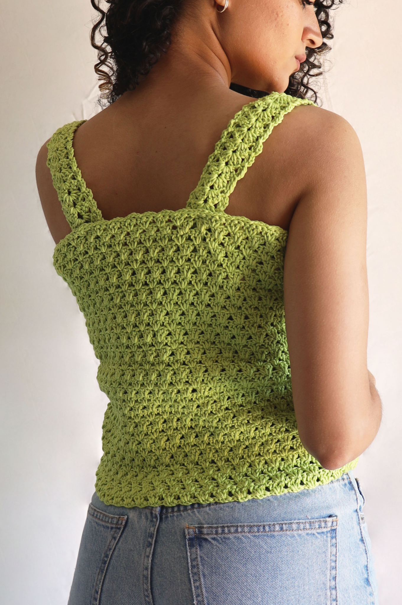 Top crochet Rosita - lemon