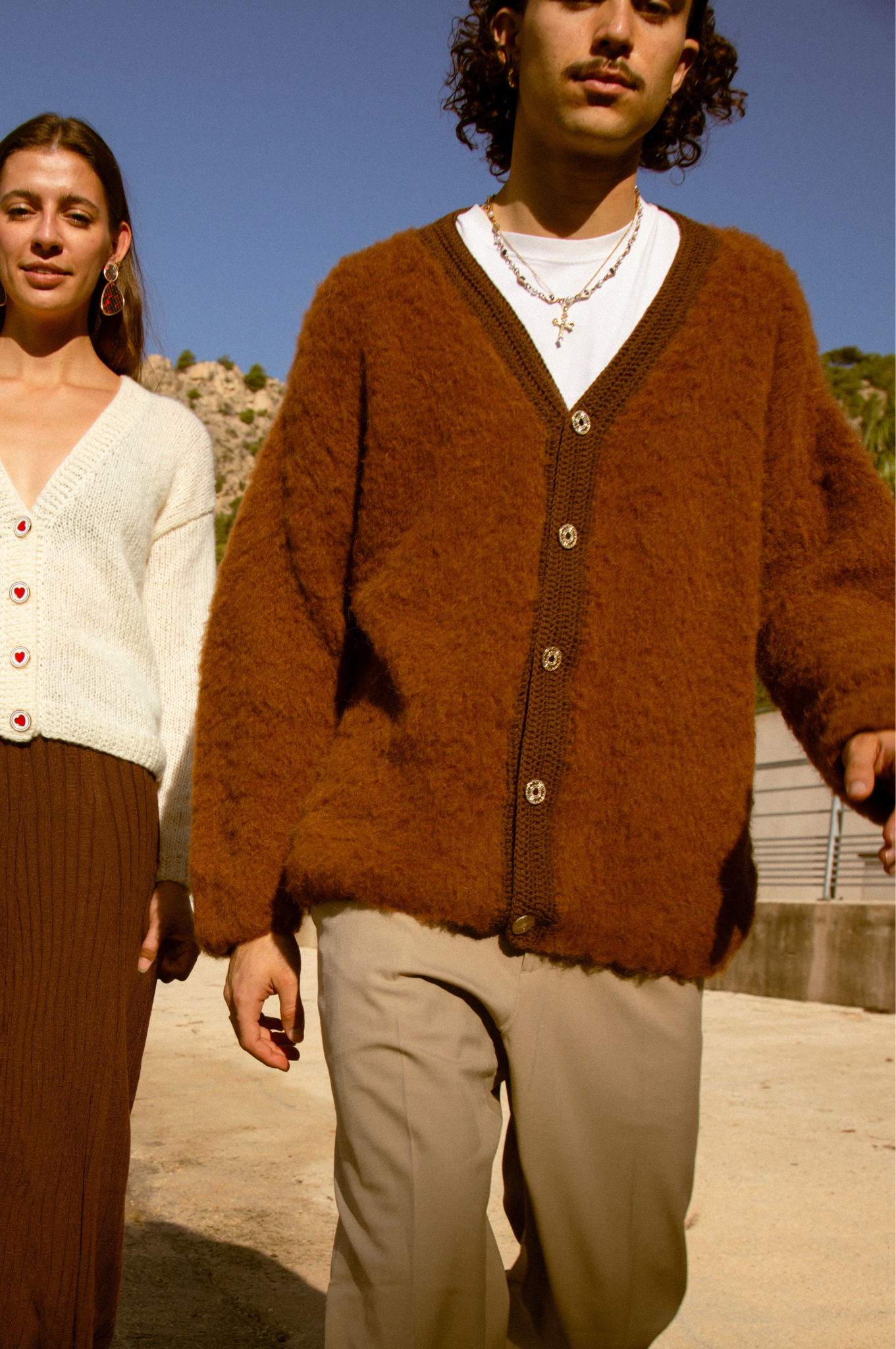 Cardigan Alphonse marron