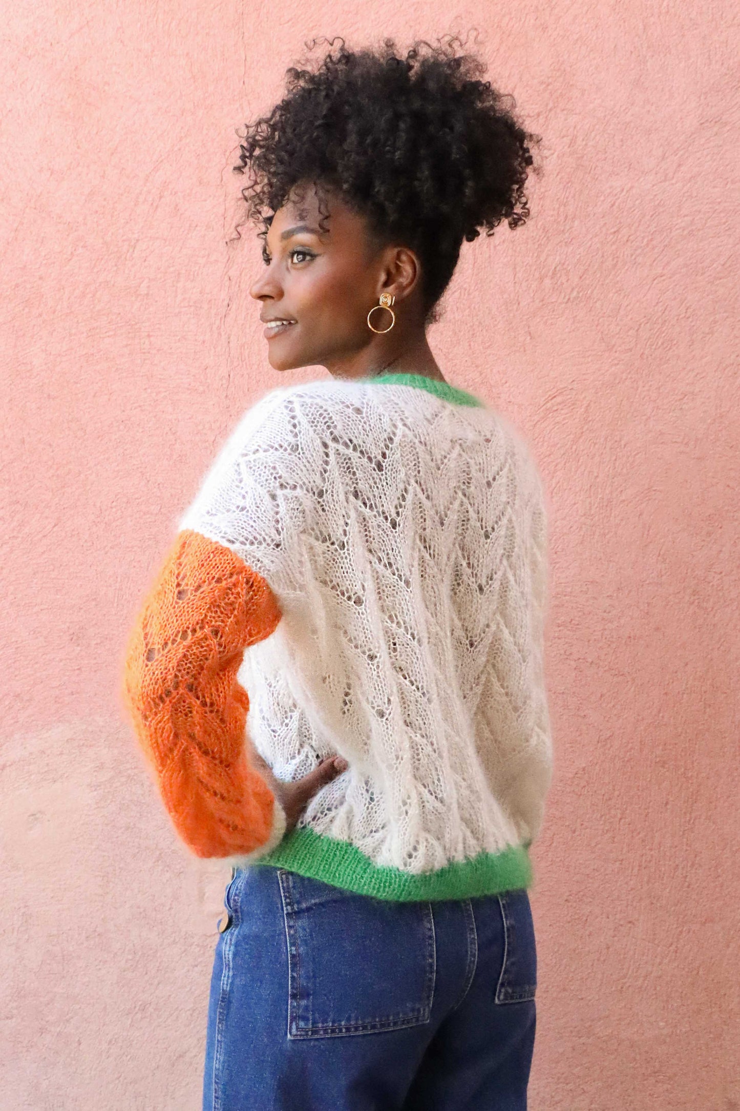 Gilet Claudine - écru orange