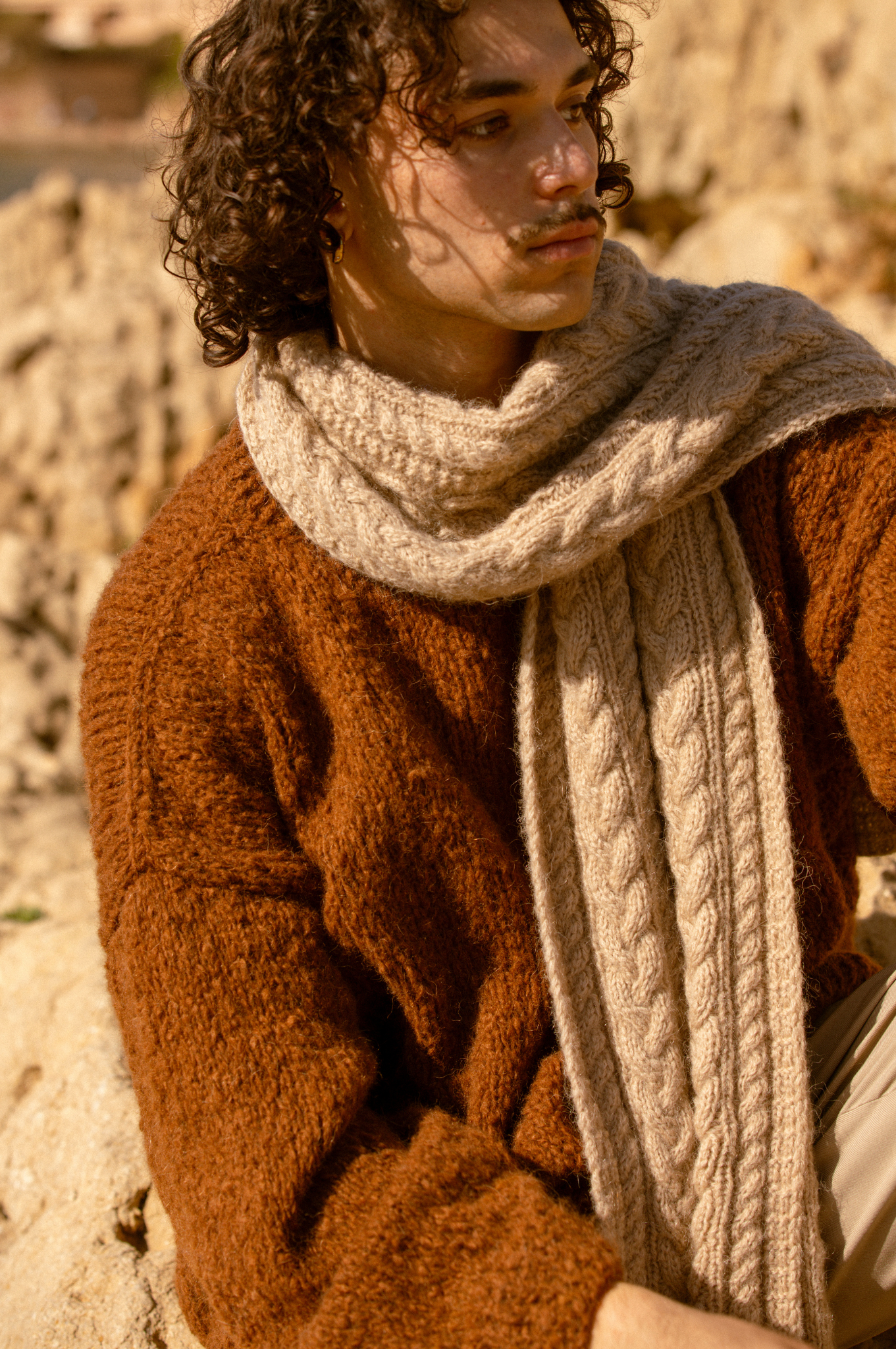 Écharpe Marcel beige