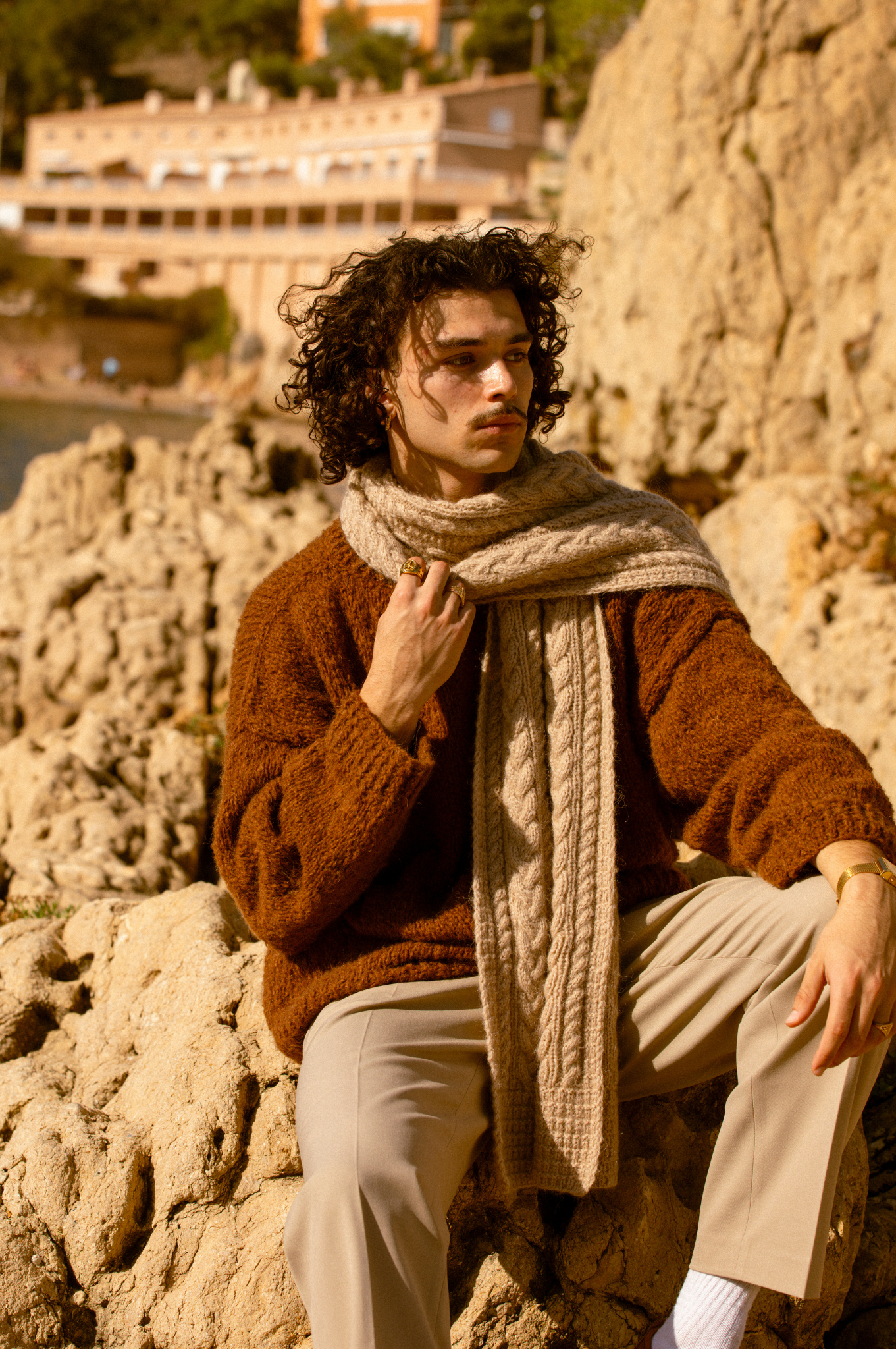 Écharpe Marcel beige