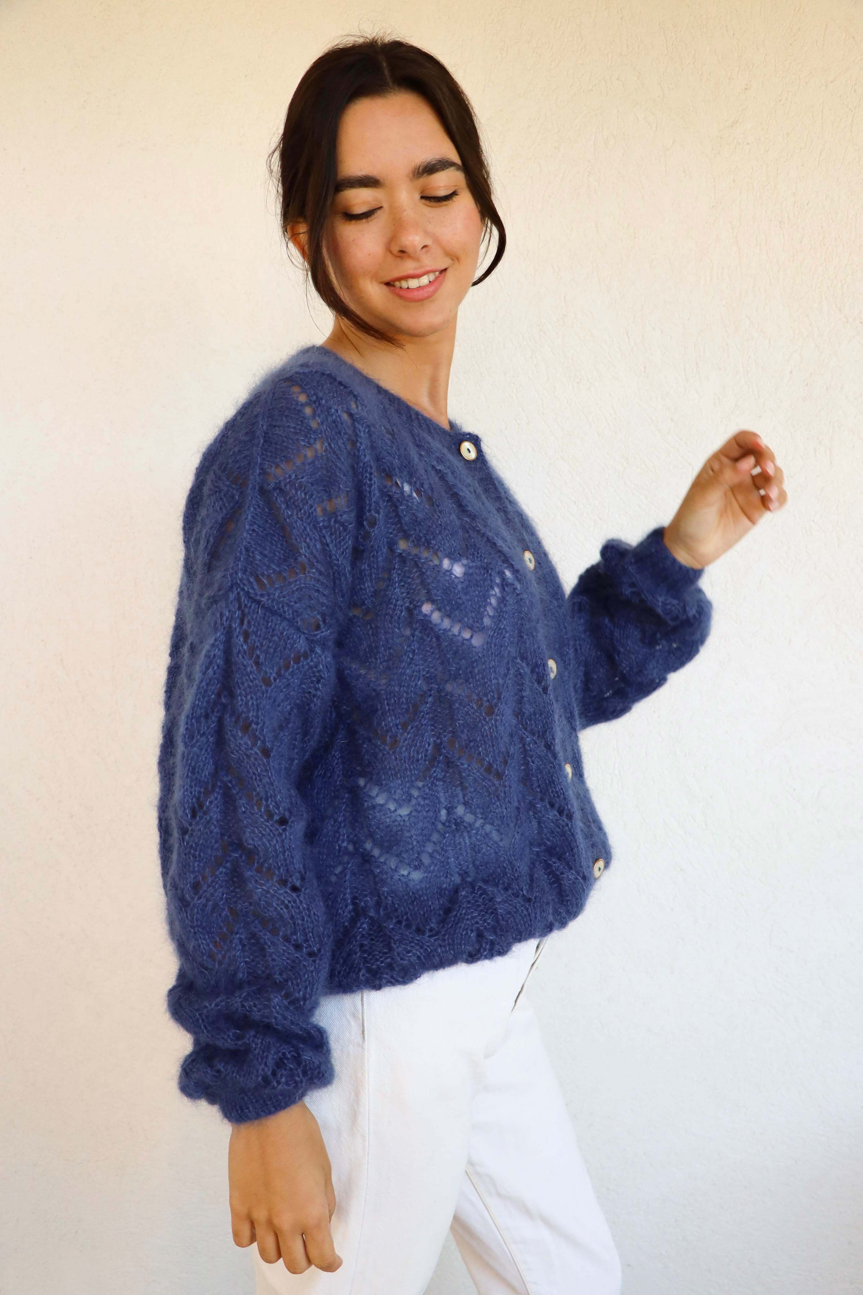 Gilet Claudine bleu marine