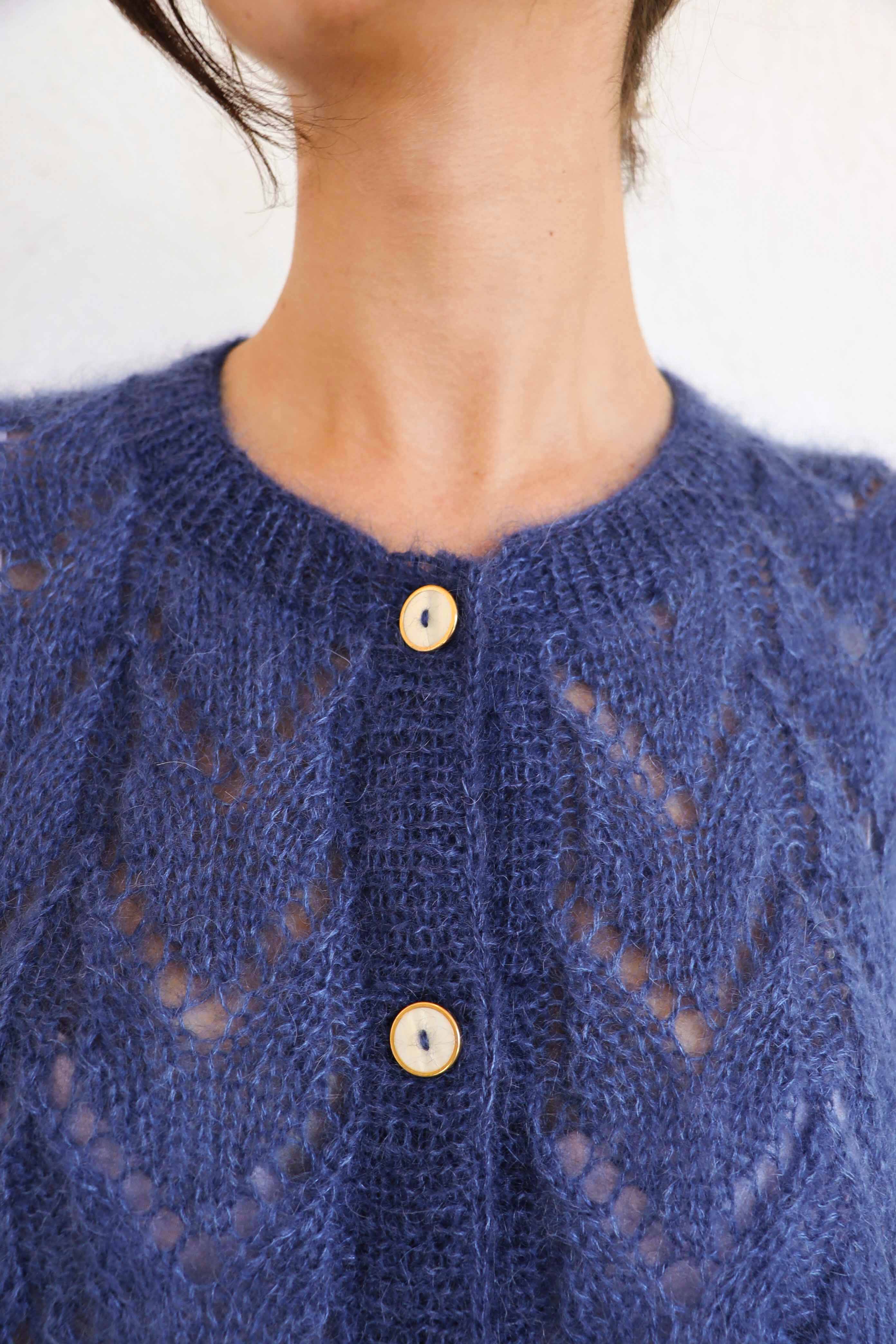 Gilet Claudine bleu marine