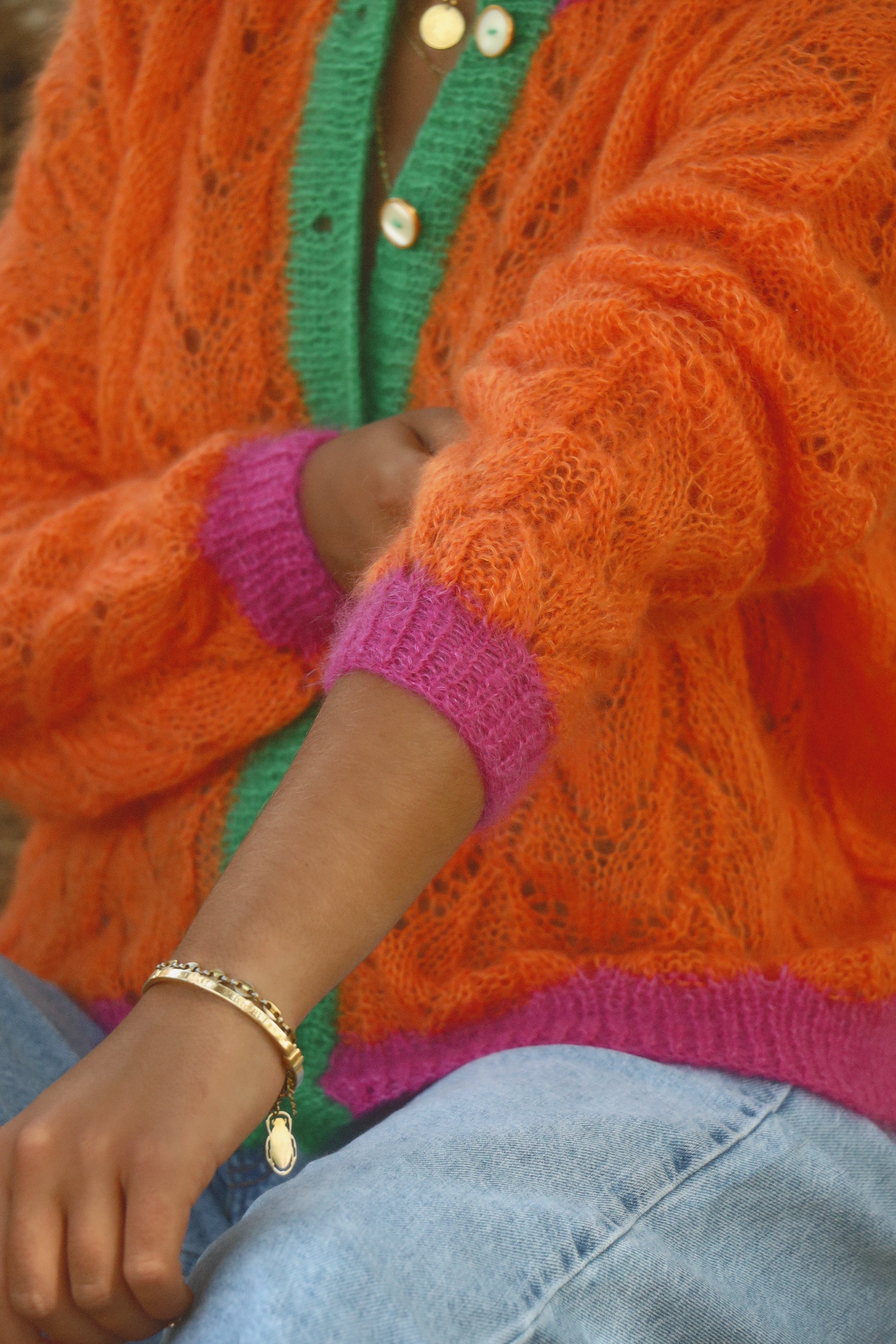 Gilet Claudine orange