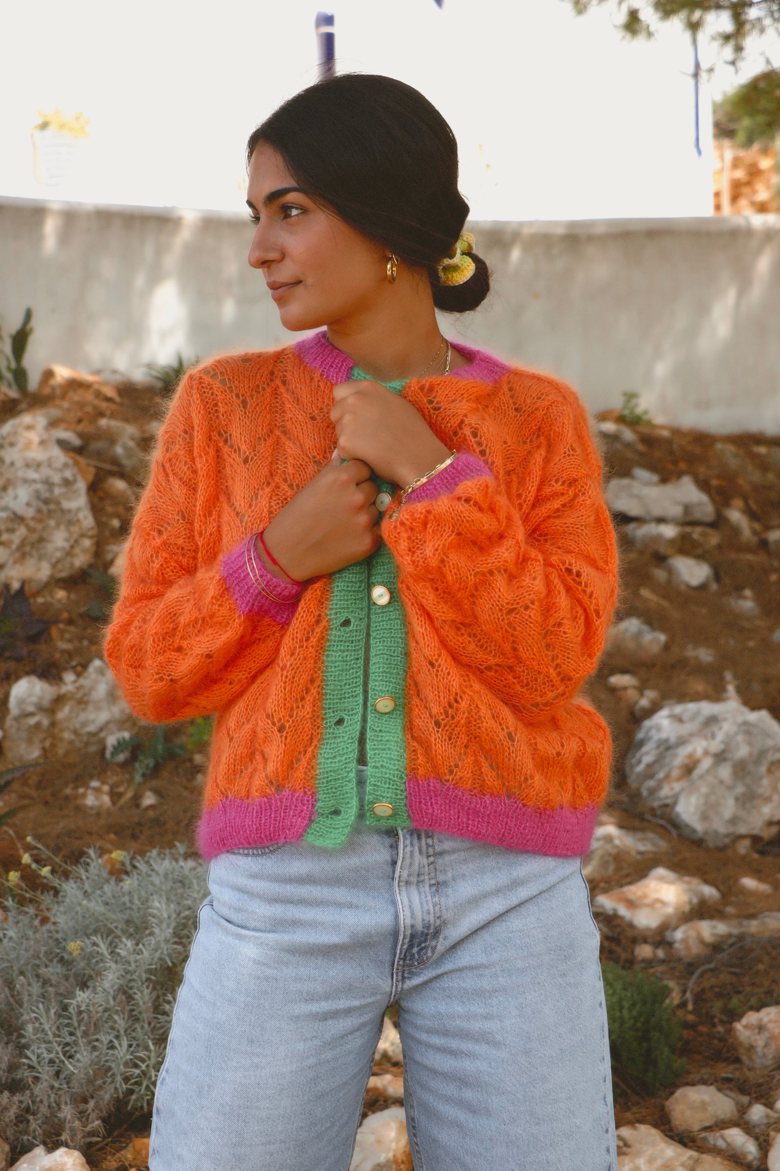 Gilet Claudine orange