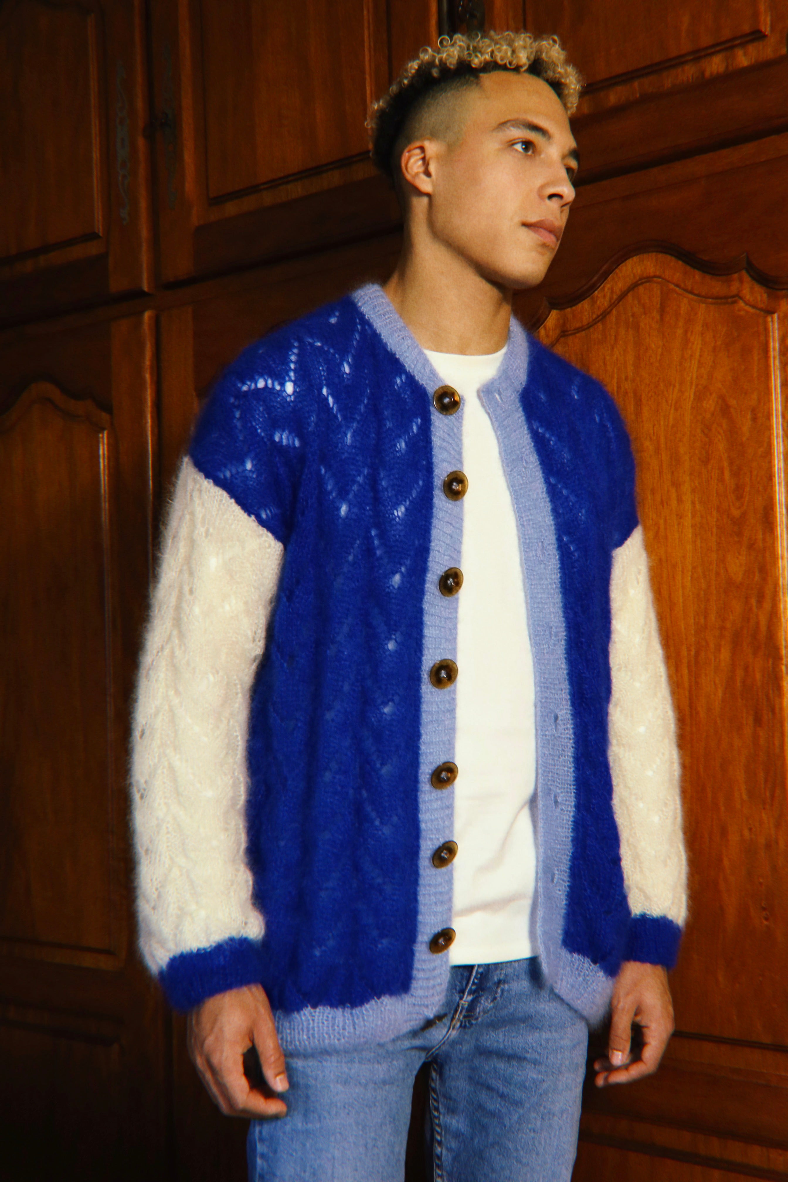 Cardigan Claude bleu