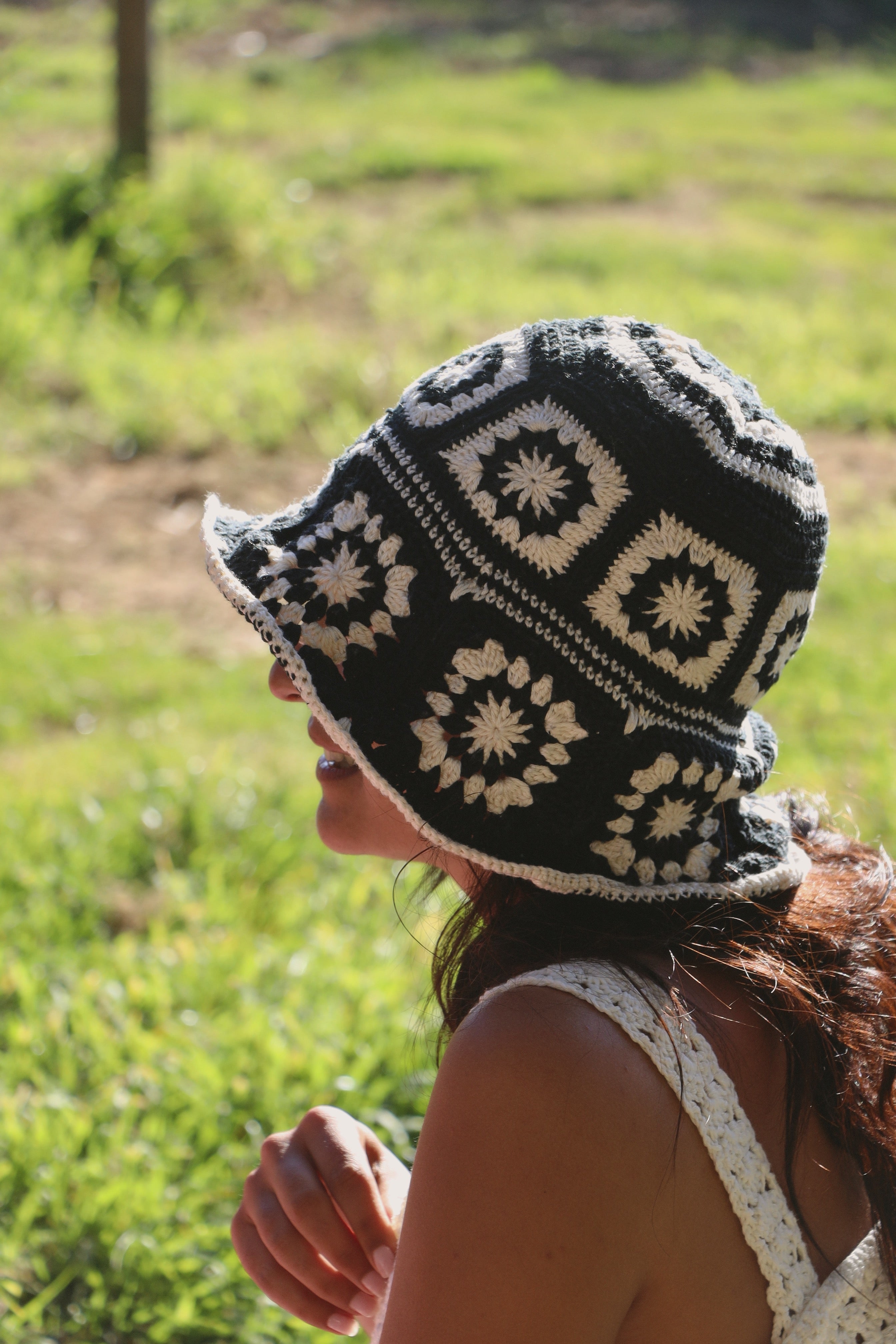 Chapeau Georgette Noir blanc