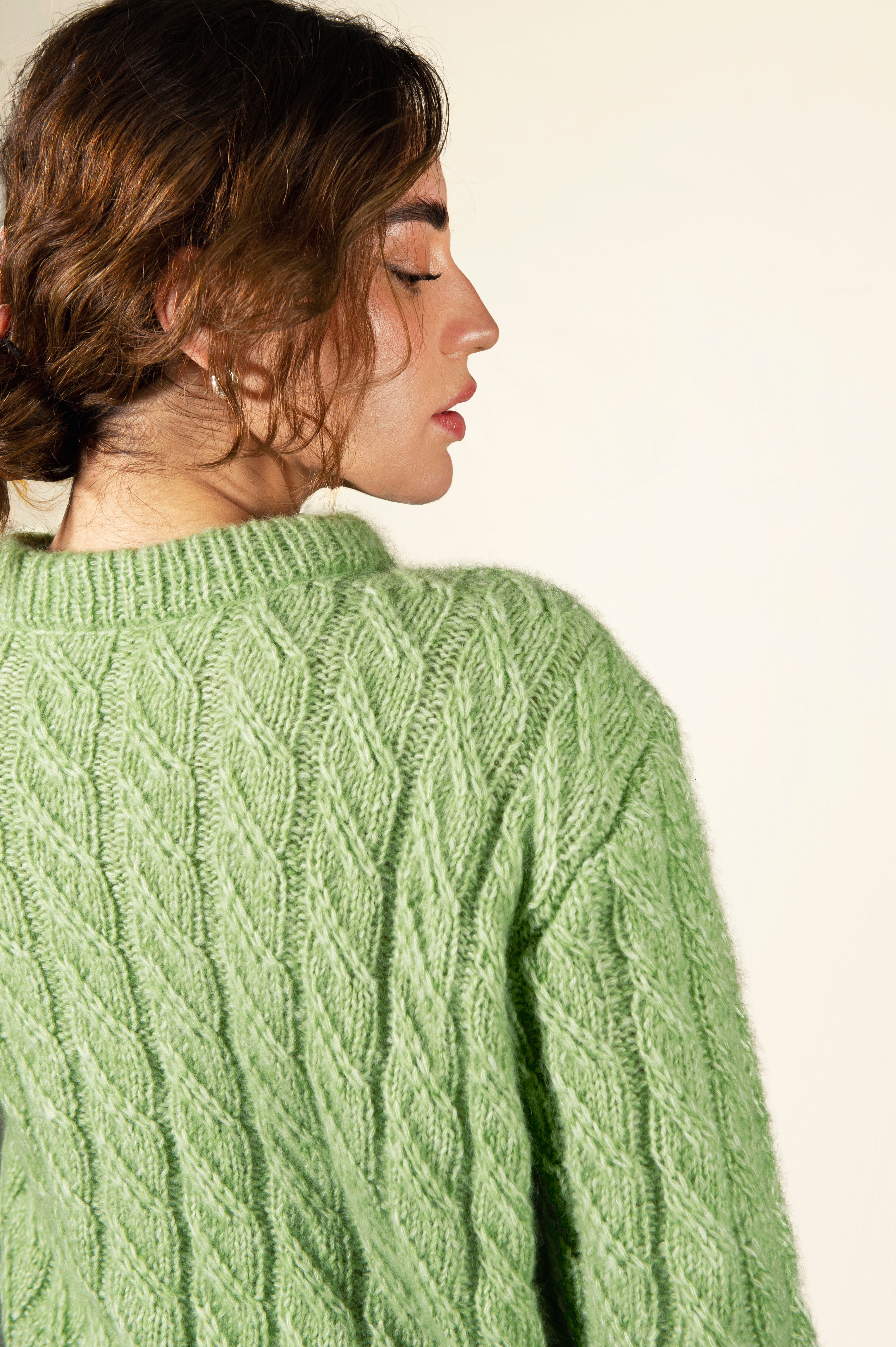 Pull Martine vert en stock