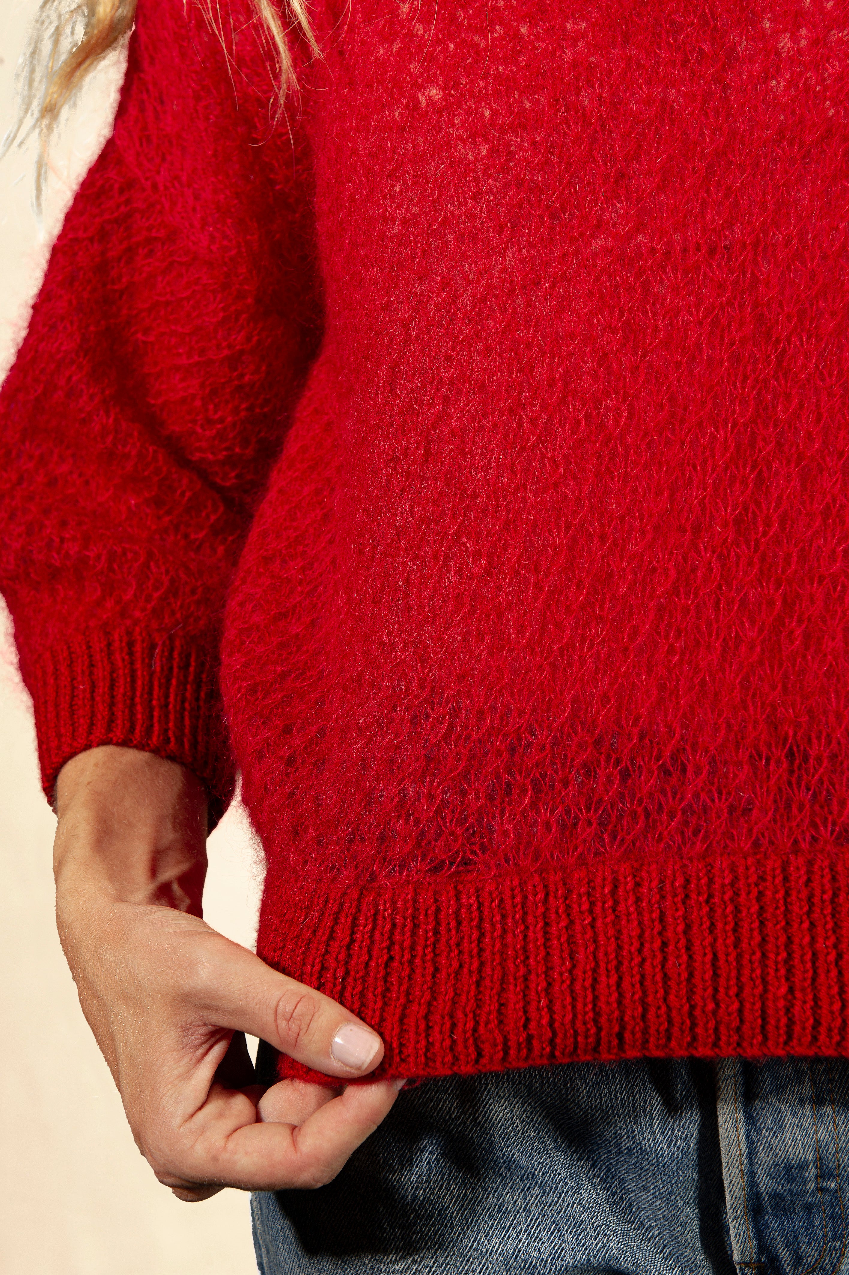 Pull Odette rouge en stock