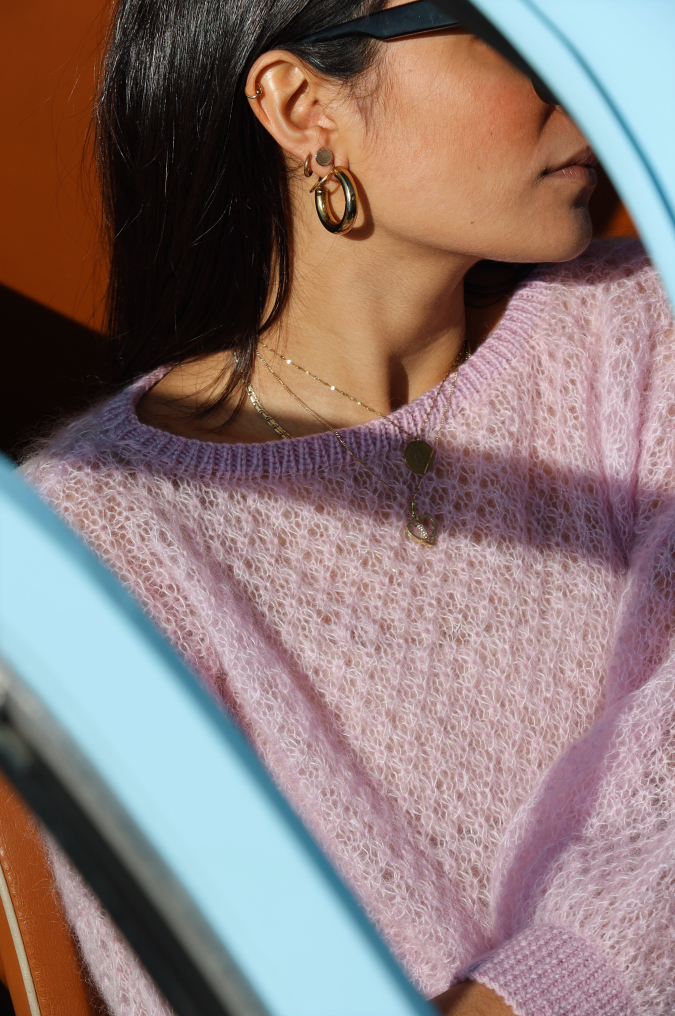 Pull Odette rose en stock