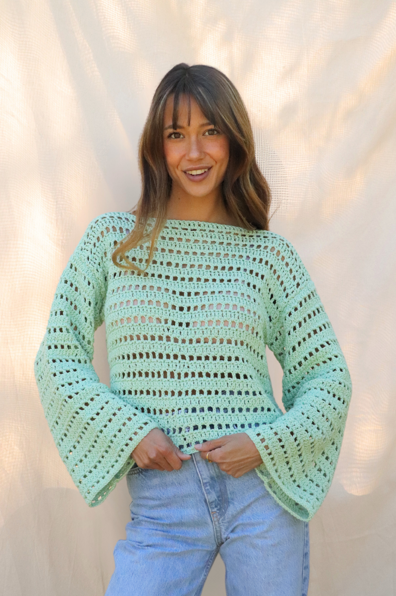 Pull Brigitte menthe