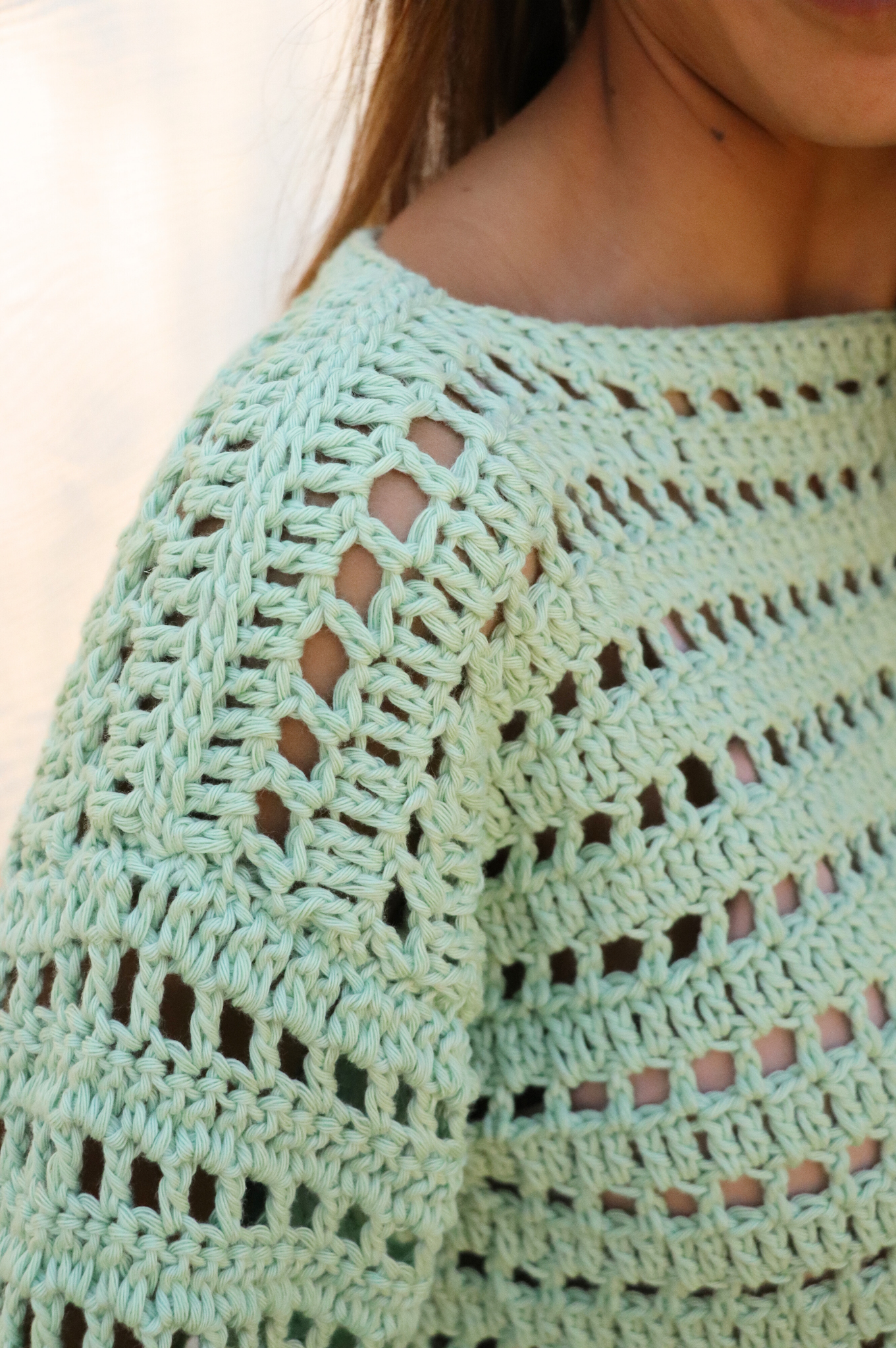 Pull Brigitte menthe