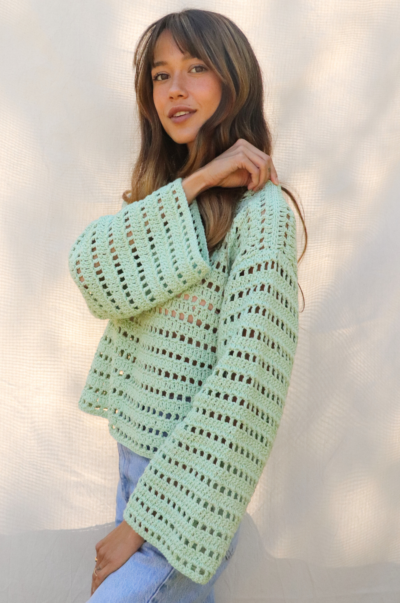 Pull Brigitte menthe