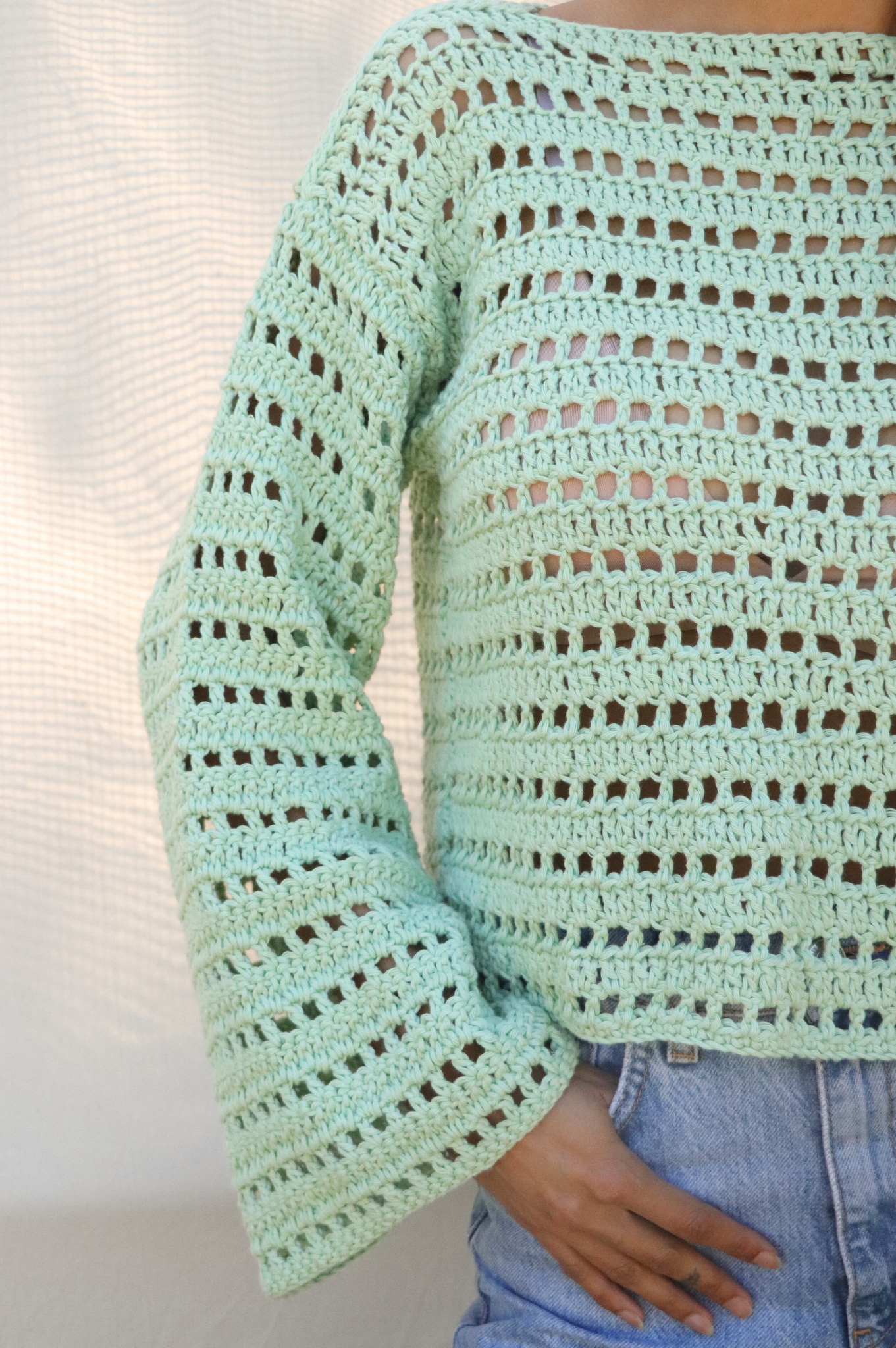 Pull Brigitte menthe