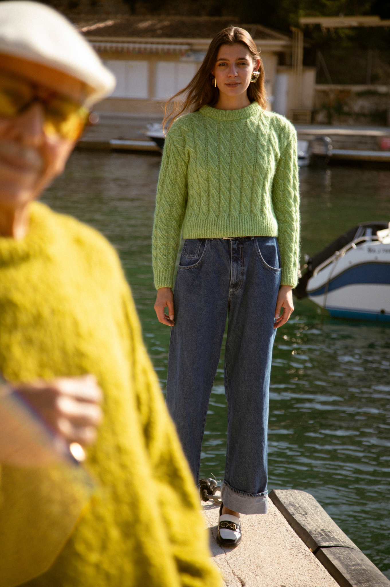 Pull Martine vert en stock