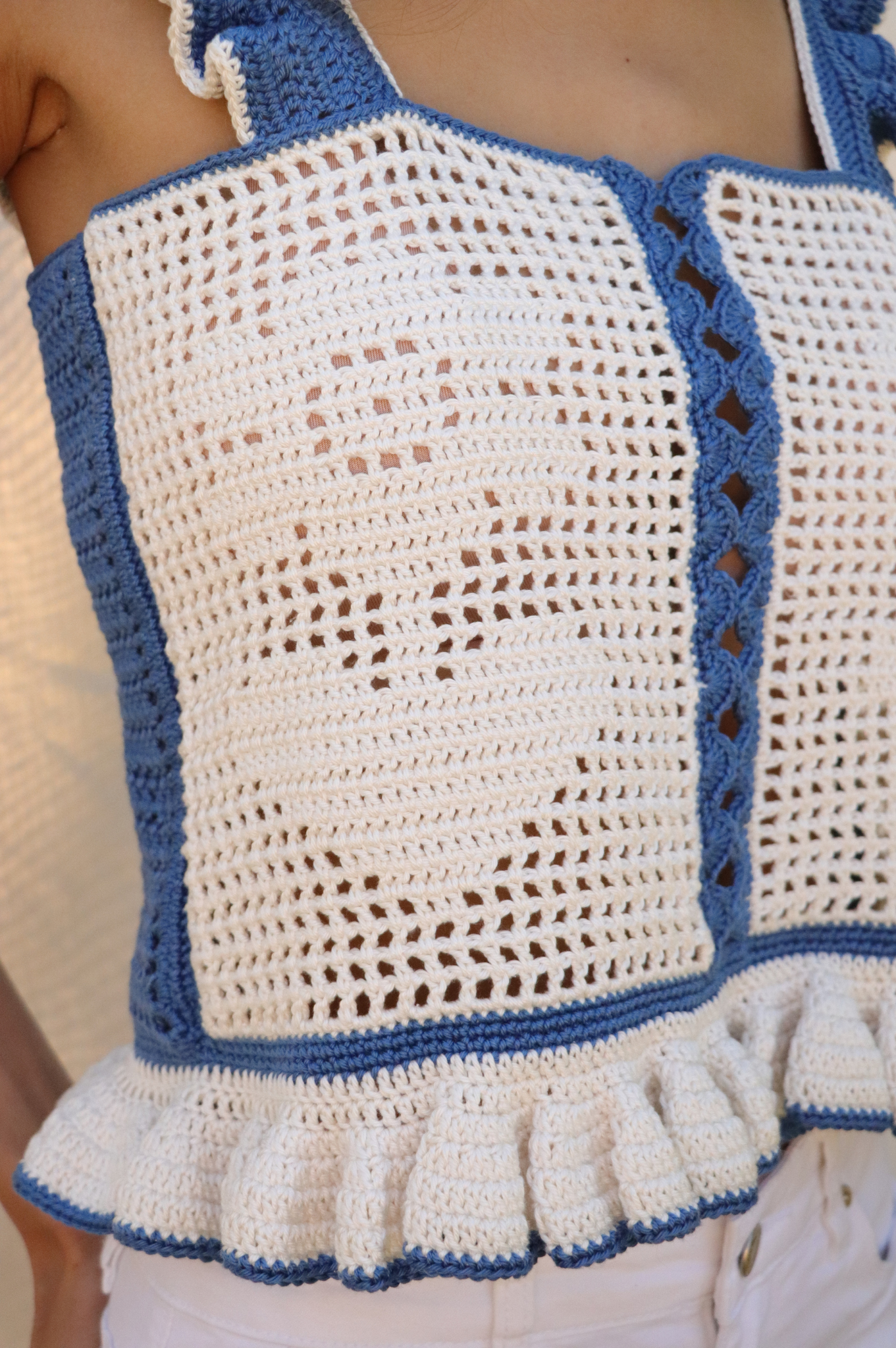 Top Suzie bleu