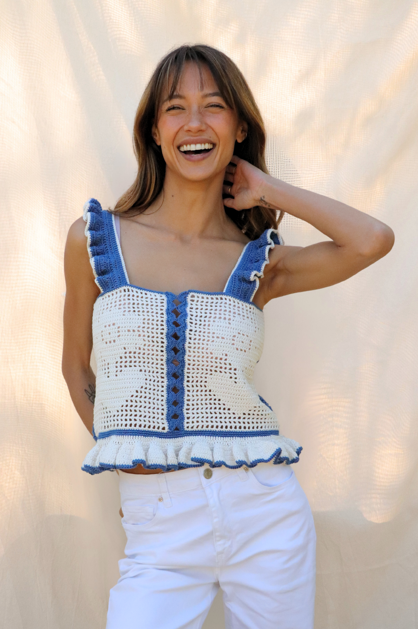 Top Suzie bleu