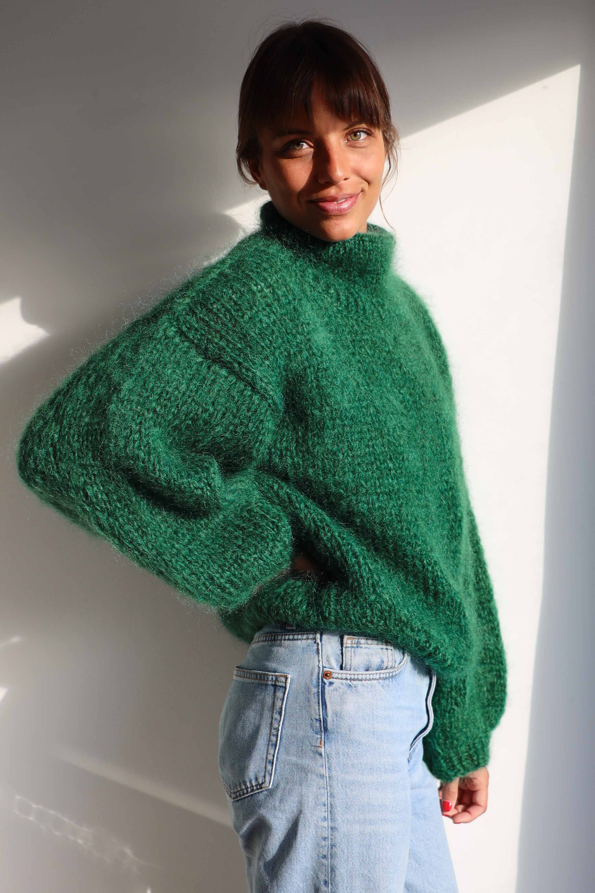 Pull Jeanne vert
