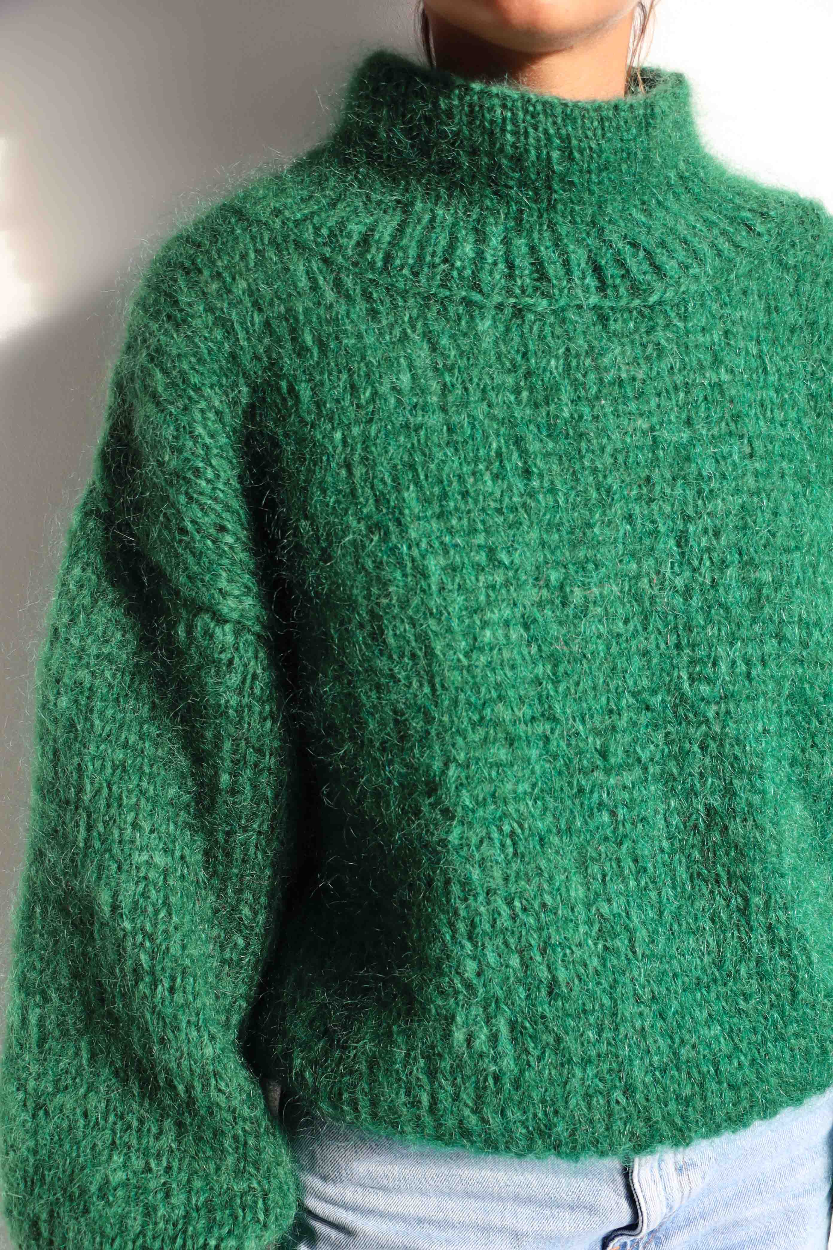 Pull Jeanne vert