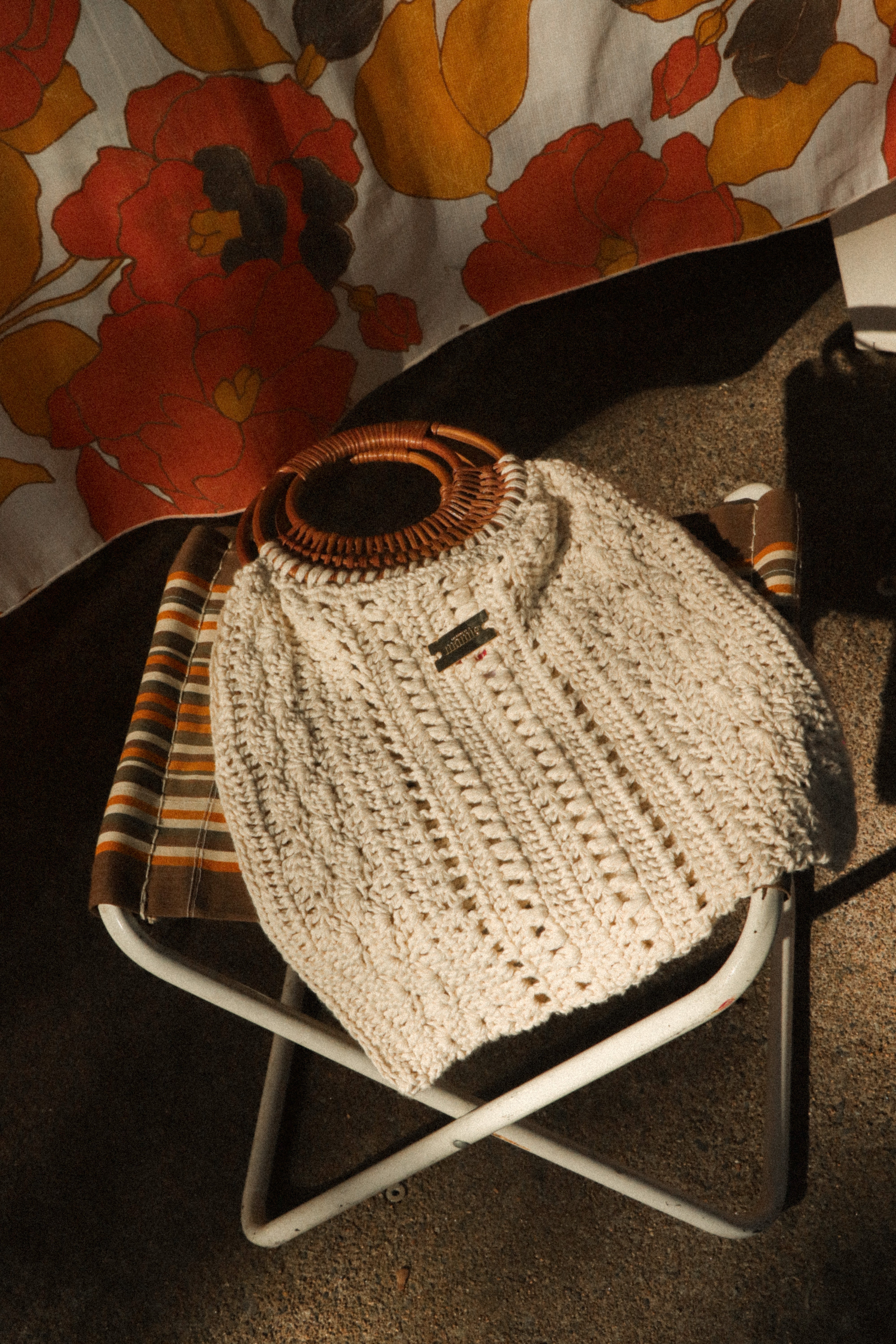 Sac crochet Paulette ecru en stock