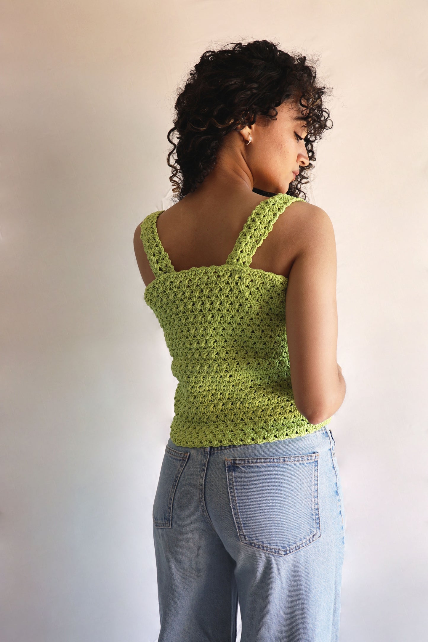 Top crochet Rosita - lemon