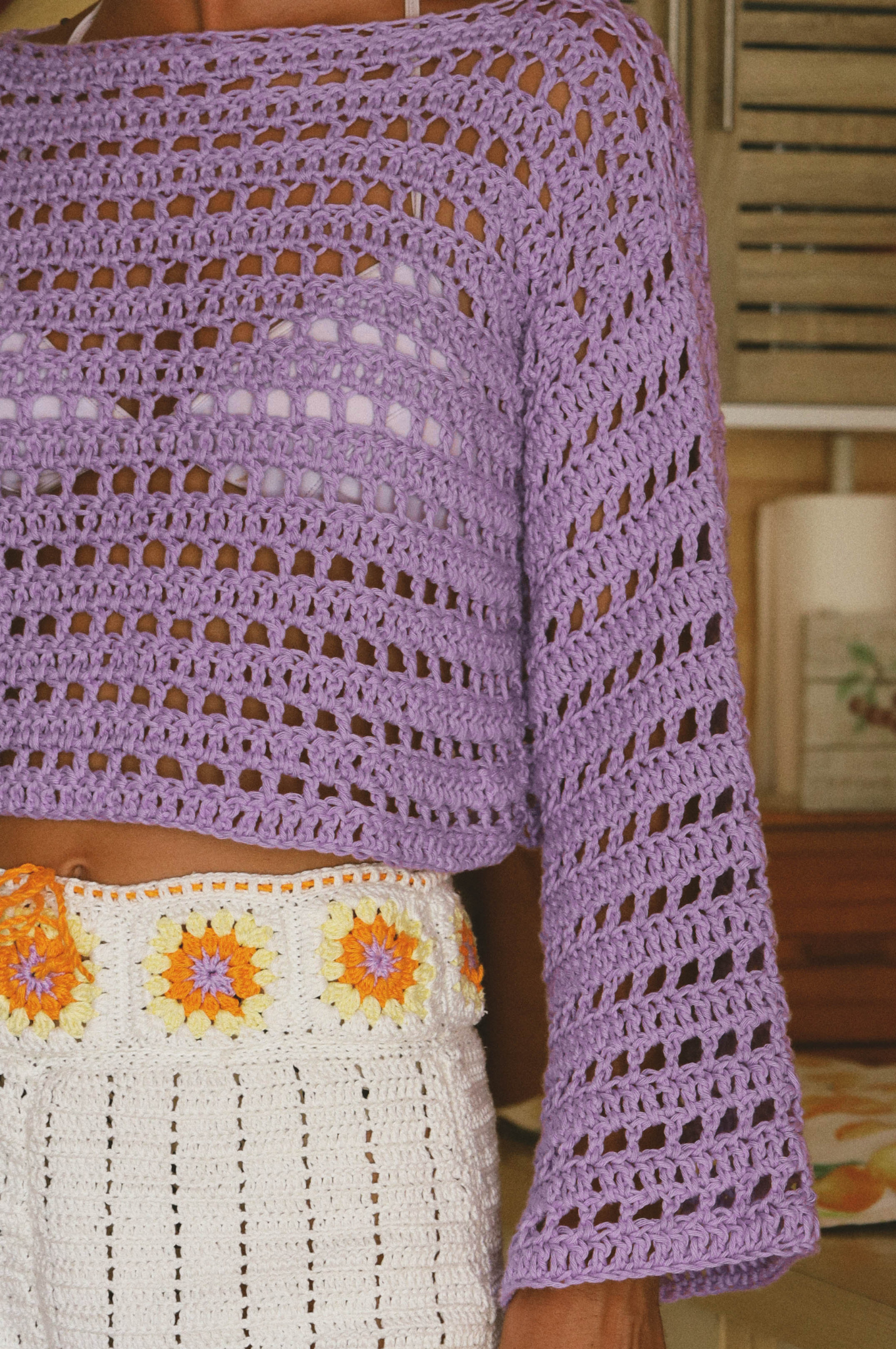 Pull Brigitte lilas