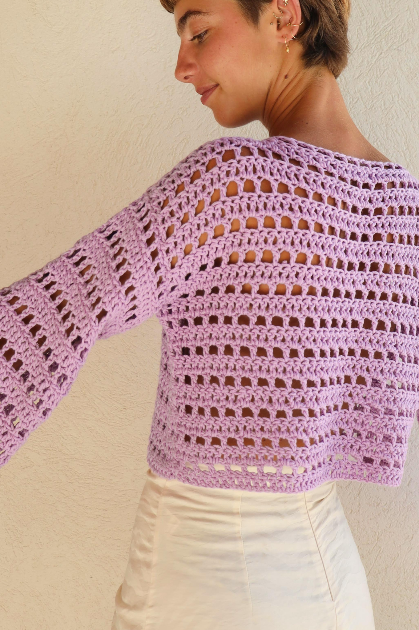 Pull Brigitte lilas