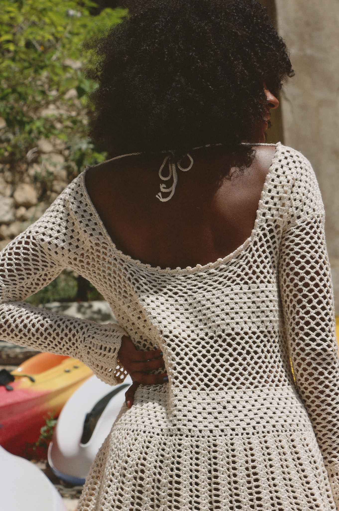Robe Gisèle écru stock