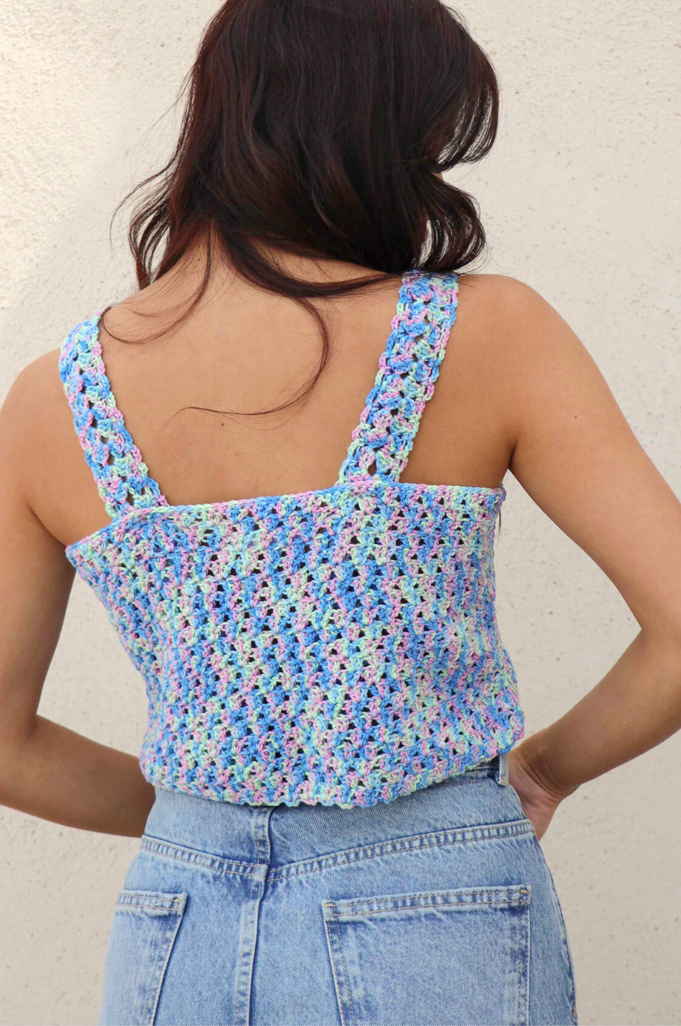Top crochet Rosita multicolore