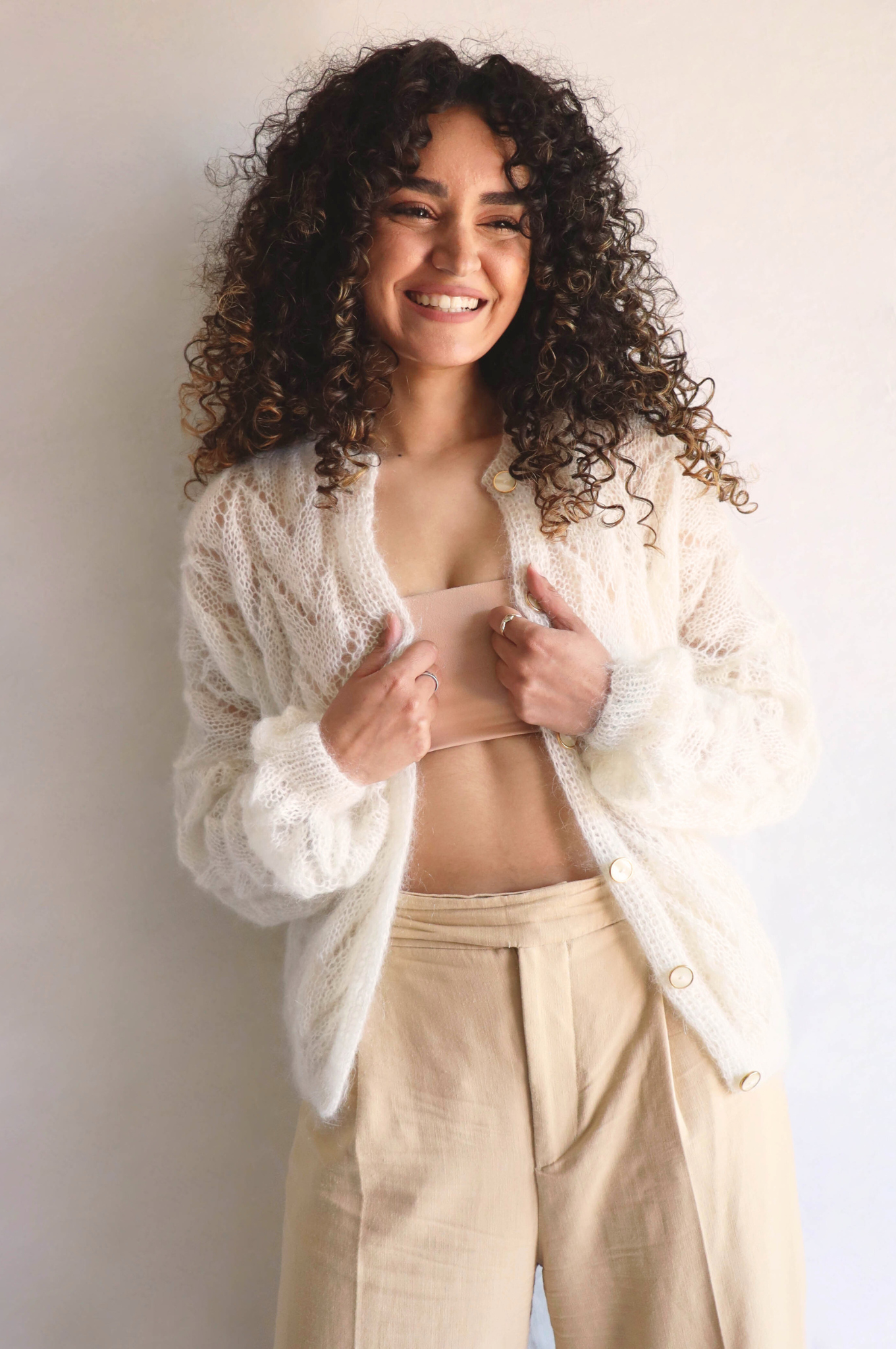 Gilet Claudine ecru