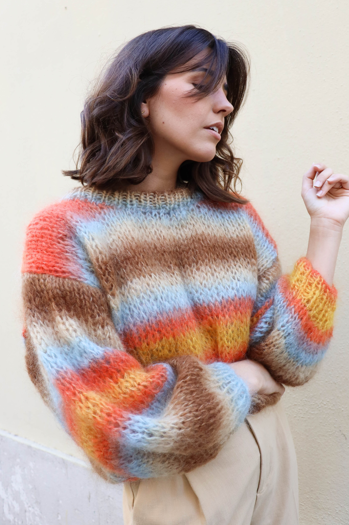 Pull Monique marron