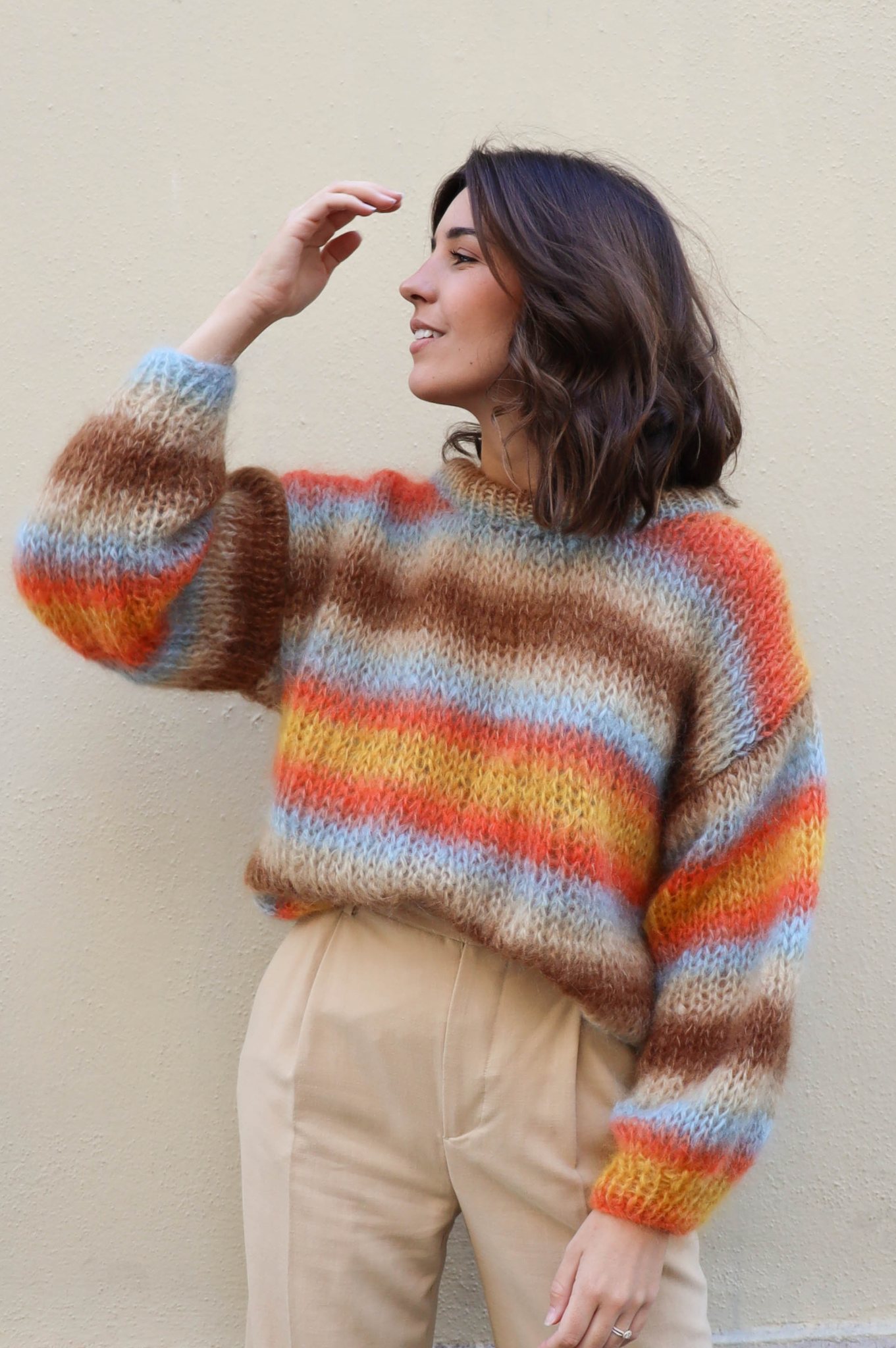 Pull Monique marron