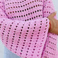Pull Brigitte crochet - rose