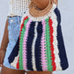 Sac crochet Paulette - bleu