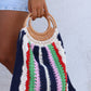 Sac crochet Paulette - bleu