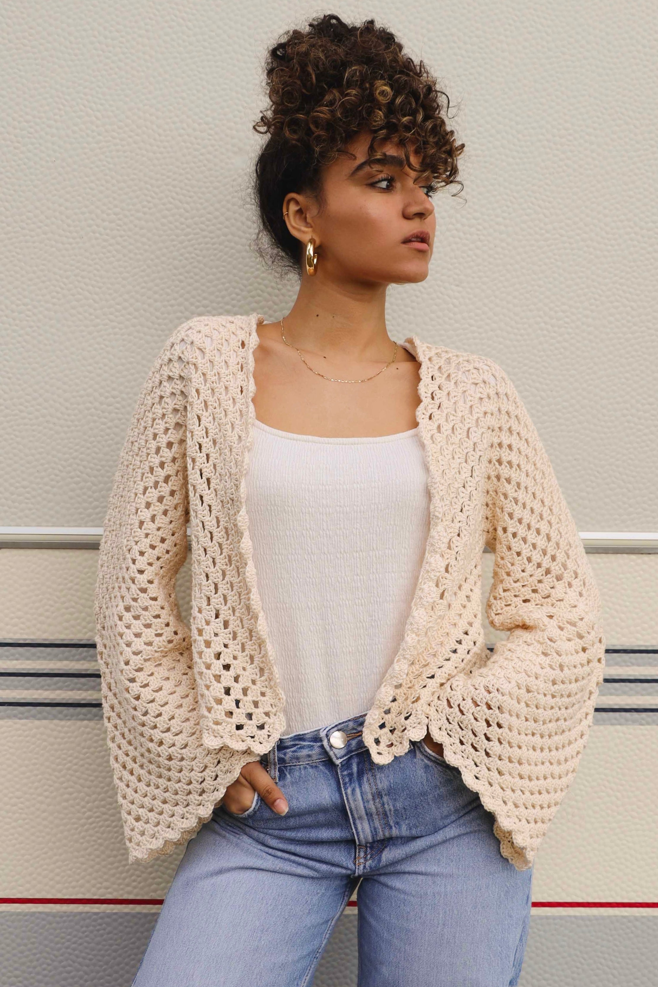Gilet Denise ecru
